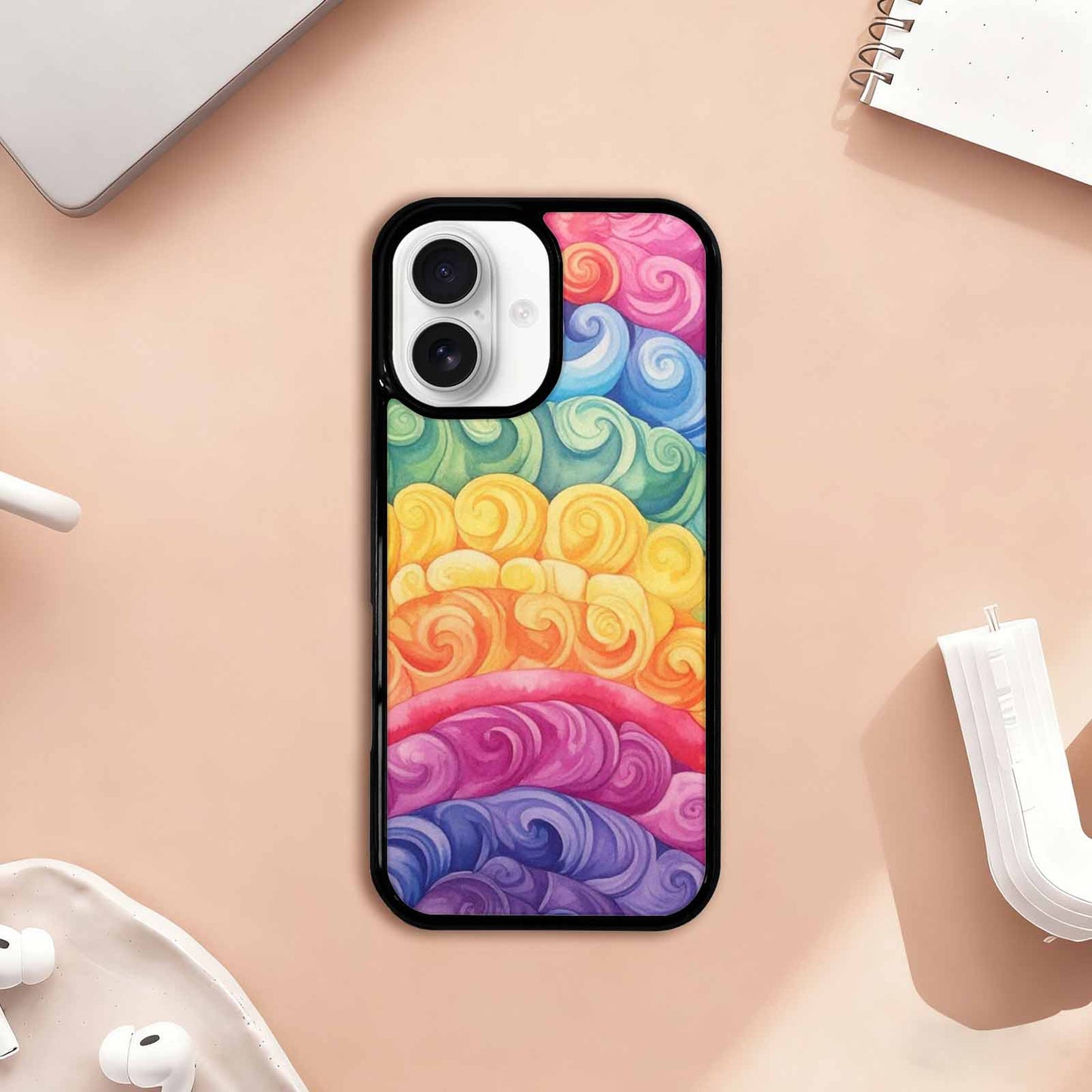 iPhone 17 Case — Tie Dye Swirls Tie Dye, Custom Phone Case