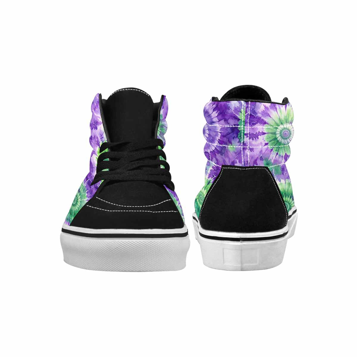 WOMEN'S Tie Dye - High Top Canvas Aesthetic Custom Sneakers