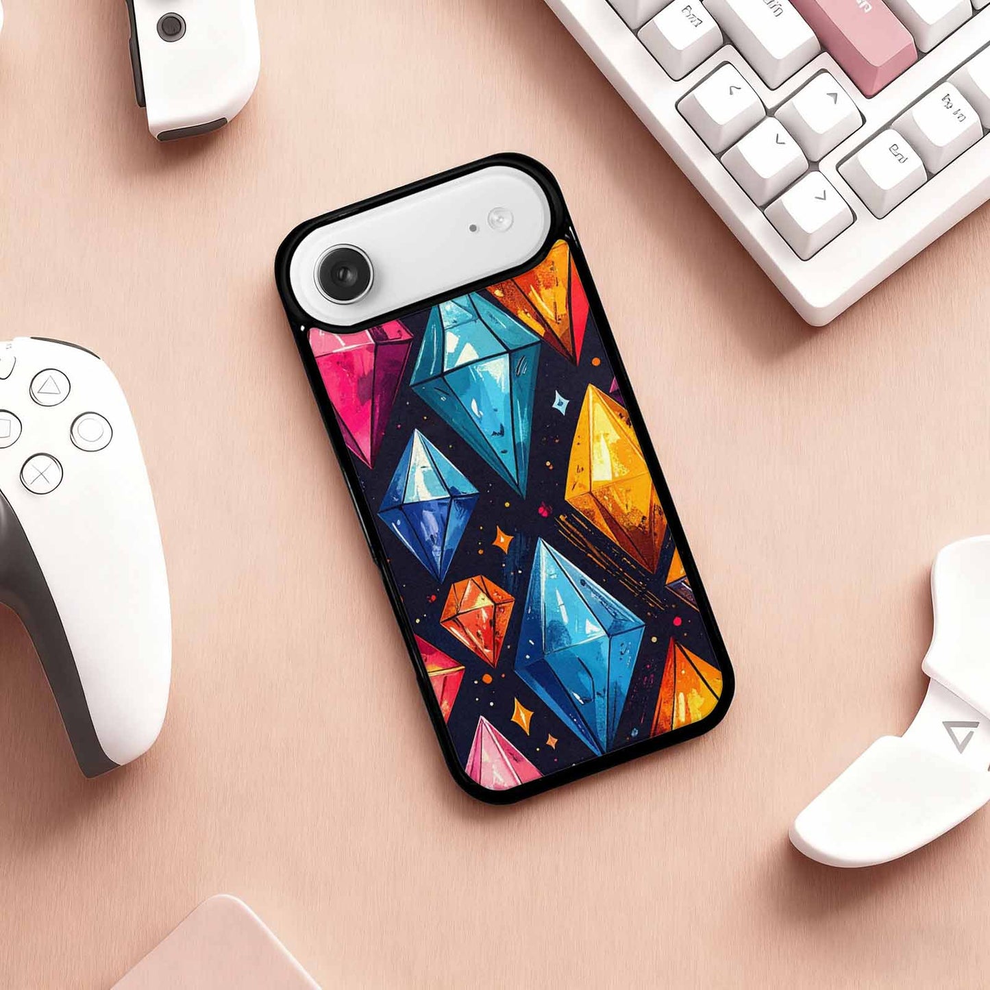 iPhone 17 Air Case — Vintage Summer Diamond Retro Vintage, Custom Art Phone Cover