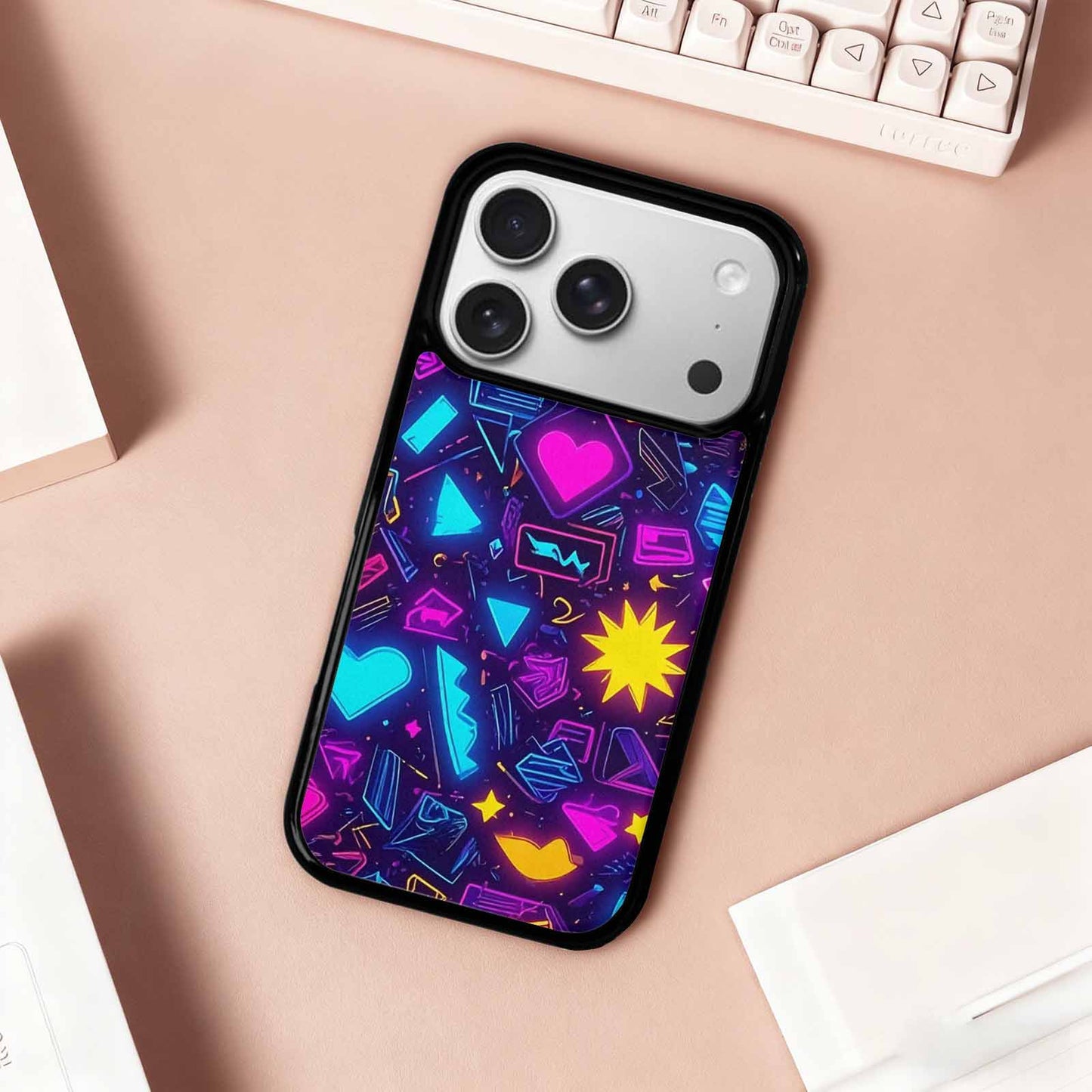iPhone 17 Pro Case — Retro Motif Retro Motifs Pattern Retro, Personalized Phone Case