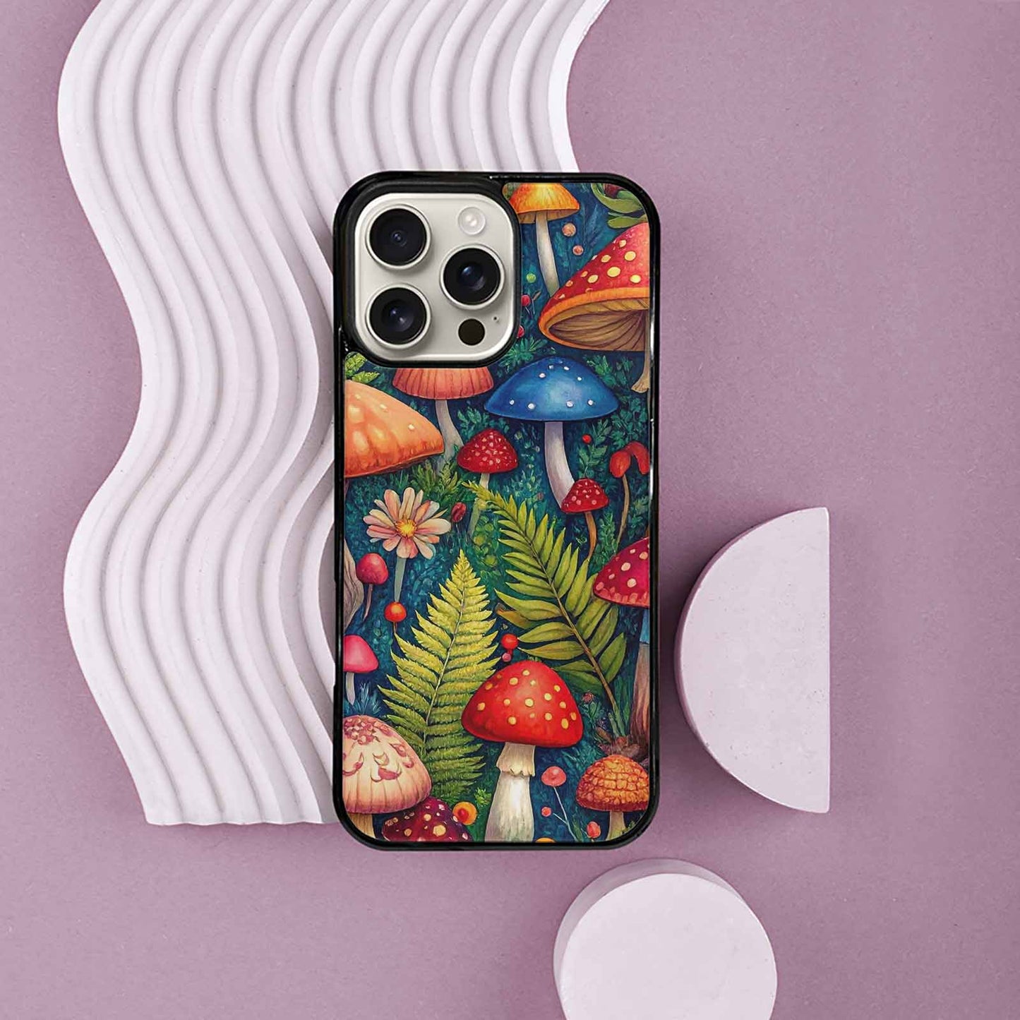 iPhone 16 Pro Max Case — Mushrooms Botanicalmushrooms P 7fj Personalized Phone, Customized Protective Case