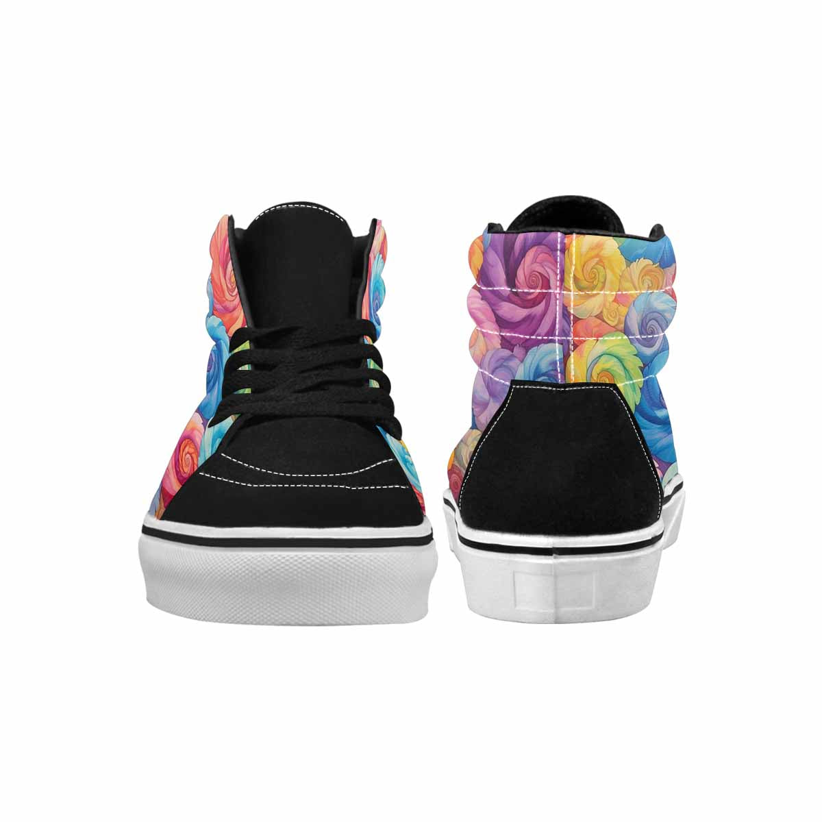 MEN'S Tie High Top Canvas Aesthetic Custom Shoes