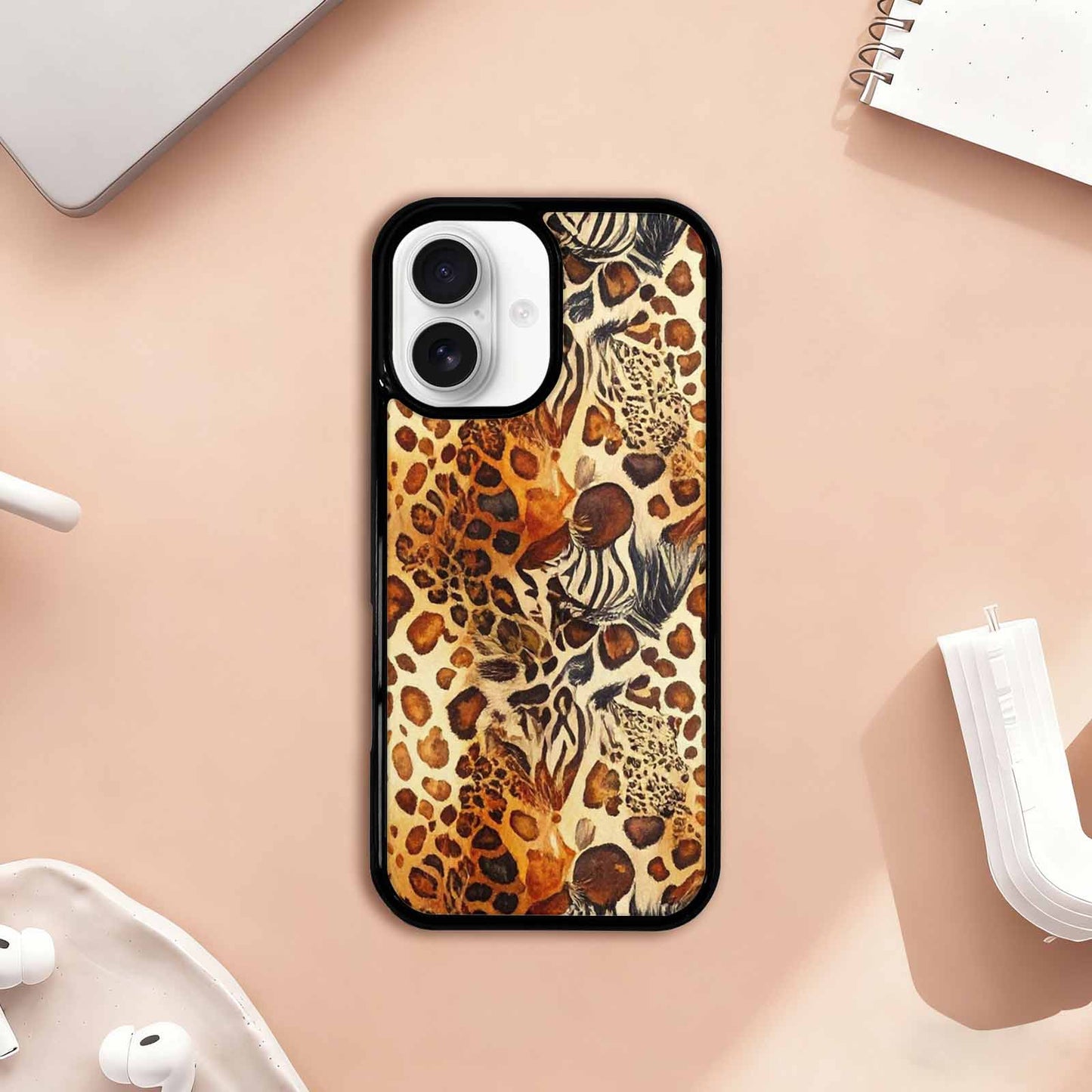 iPhone 17 Case — Small Animal Print Pattern, Animal Print, Custom Printed Phone Case