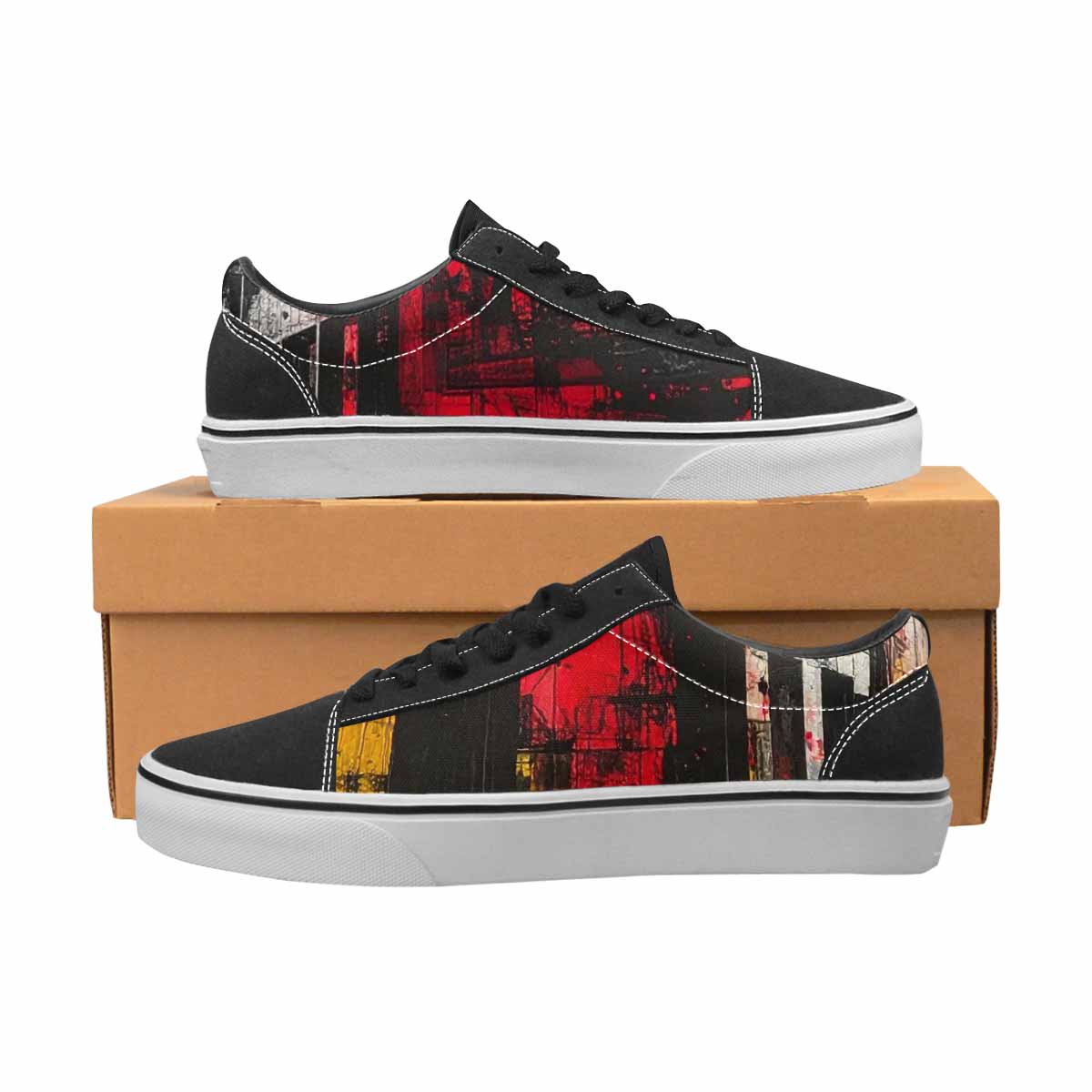 WOMEN'S Liminal Space Fragment Lace-Up Canvas Aesthetic Shoes