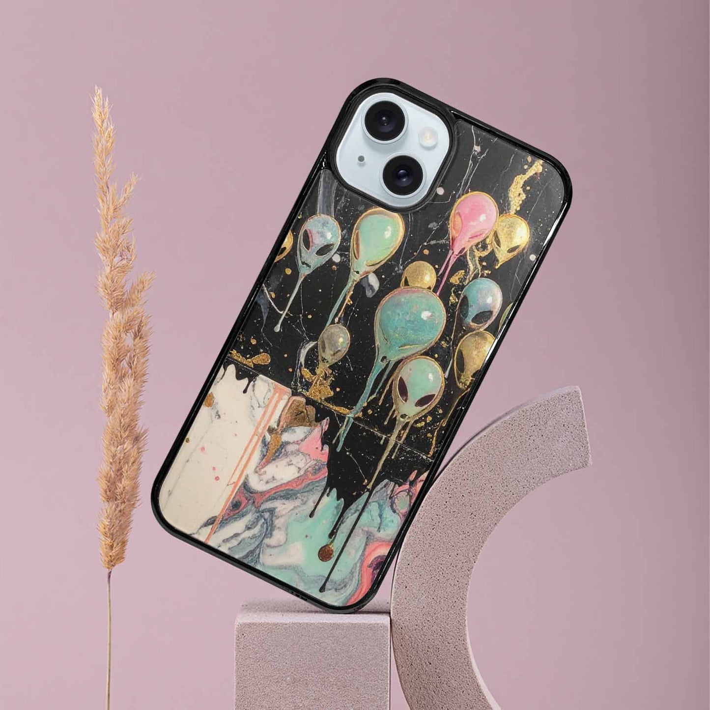 iPhone 15 Plus Case — Aliens Marblemelting Aliens Pa 7eb Personalized, Unique Phone Case Design