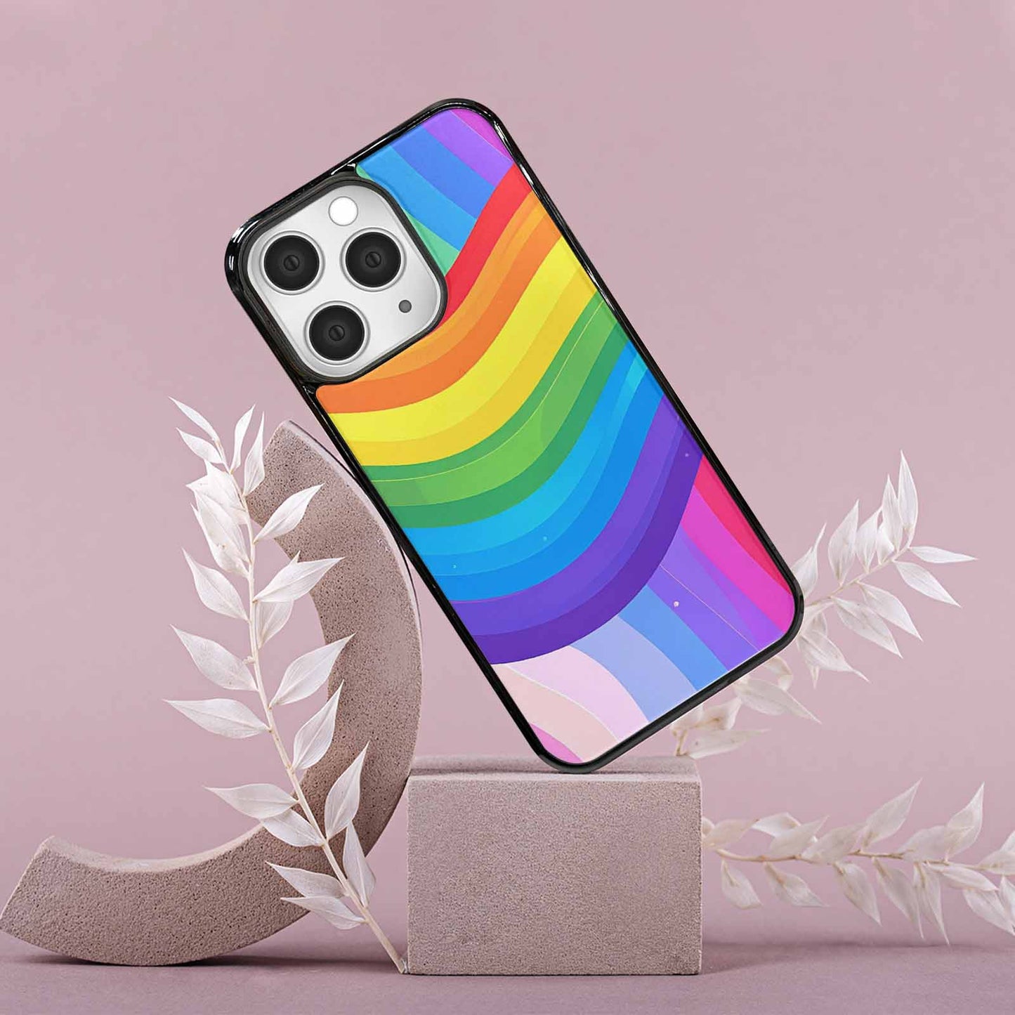 iPhone 15 Pro Max Case — Rainbow Pride, Custom Print Case Cover