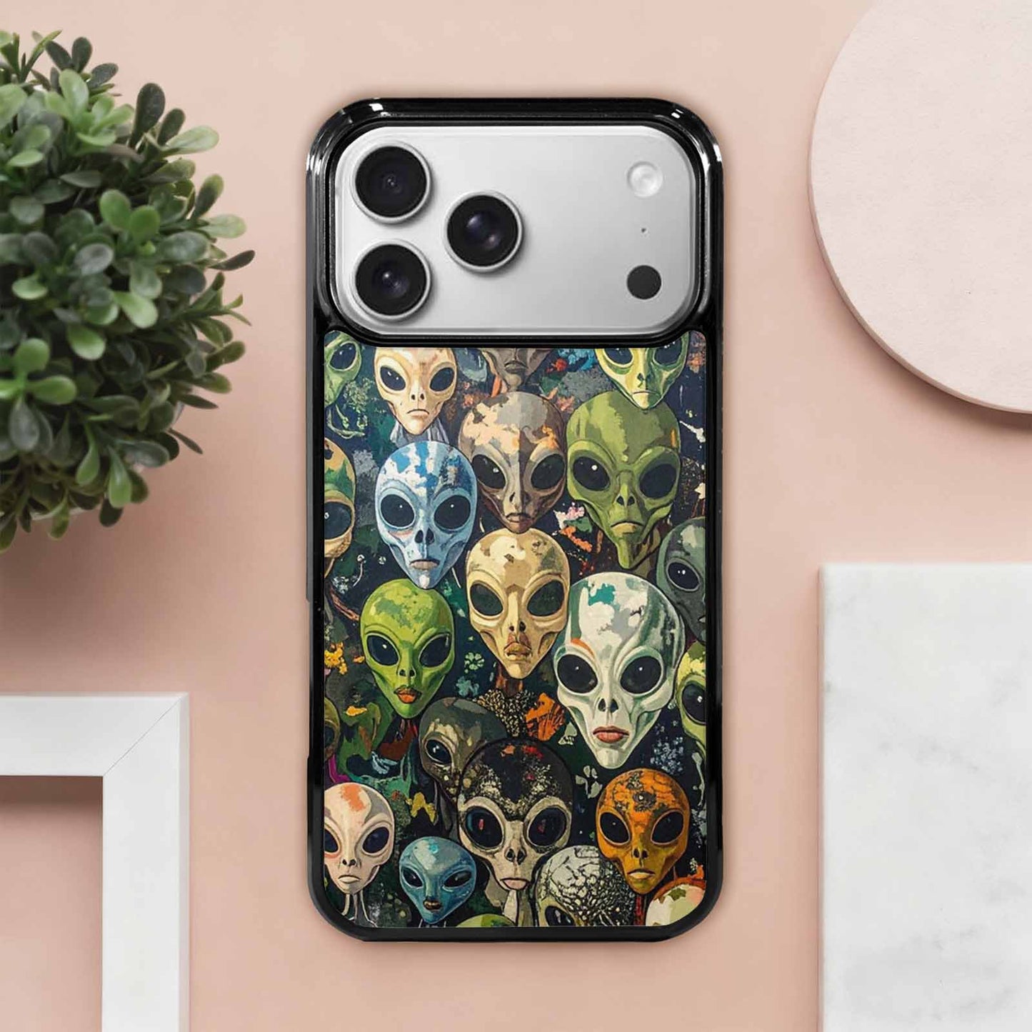 iPhone 17 Pro Max Case — Aliens Camo Aliens Alien Scifi, Unique Phone Case Design