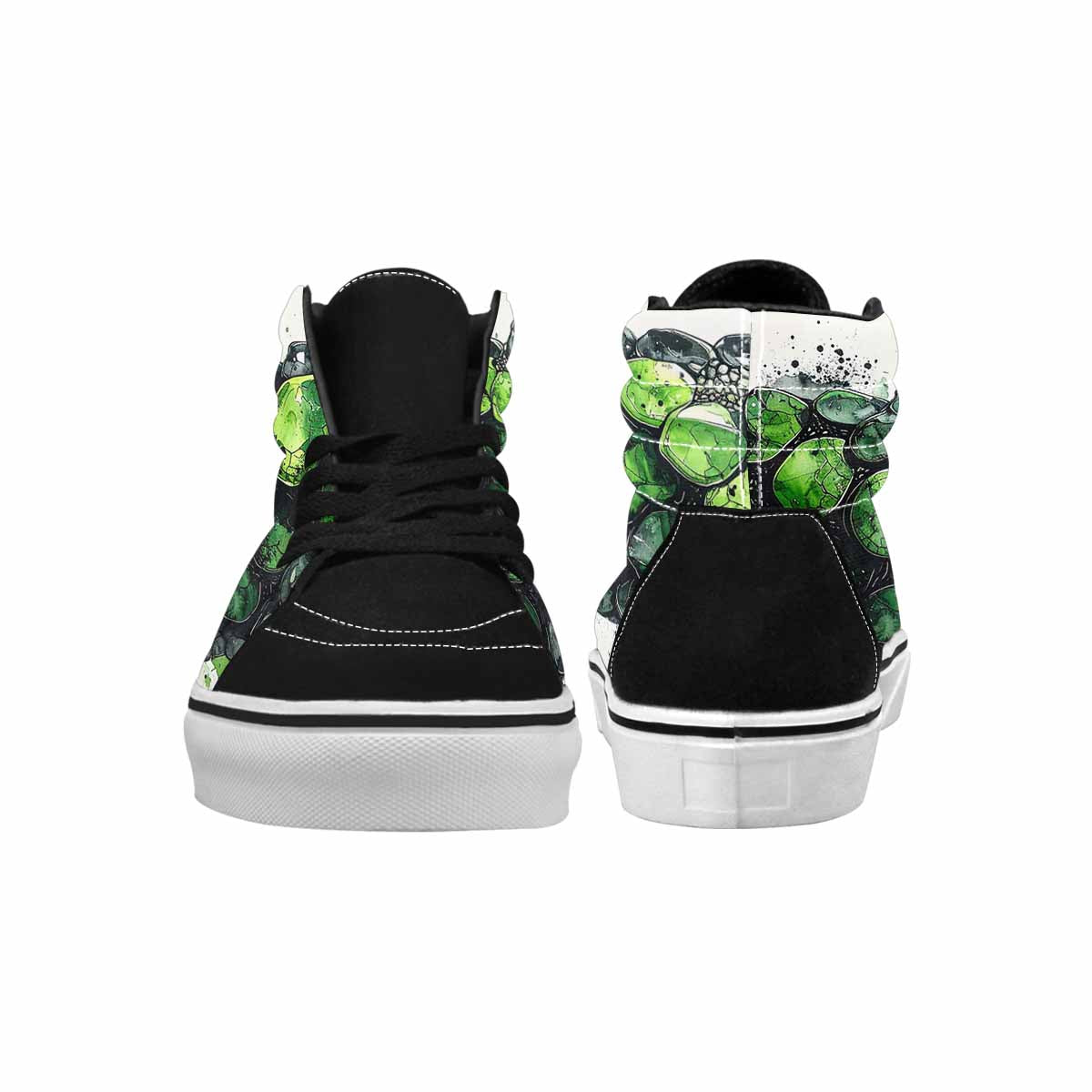 MEN'S Reptile Scale High Top Canvas Melting Art Custom Sneakers