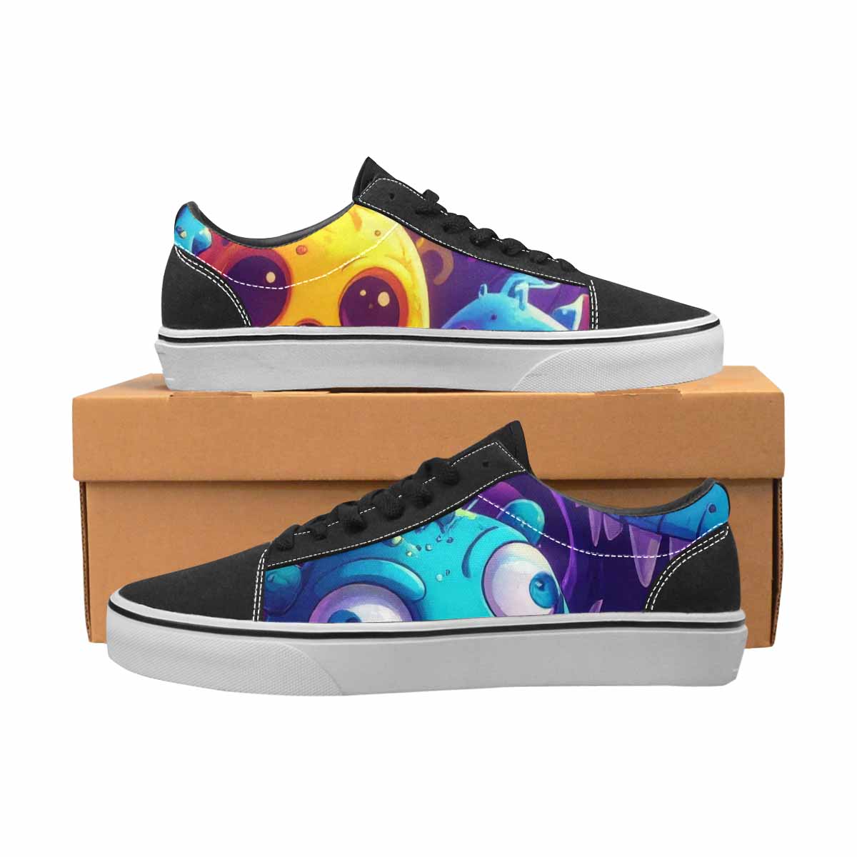 WOMEN'S Overlapping Endlessly No Empty Lace-Up Canvas Vivid Sneakers
