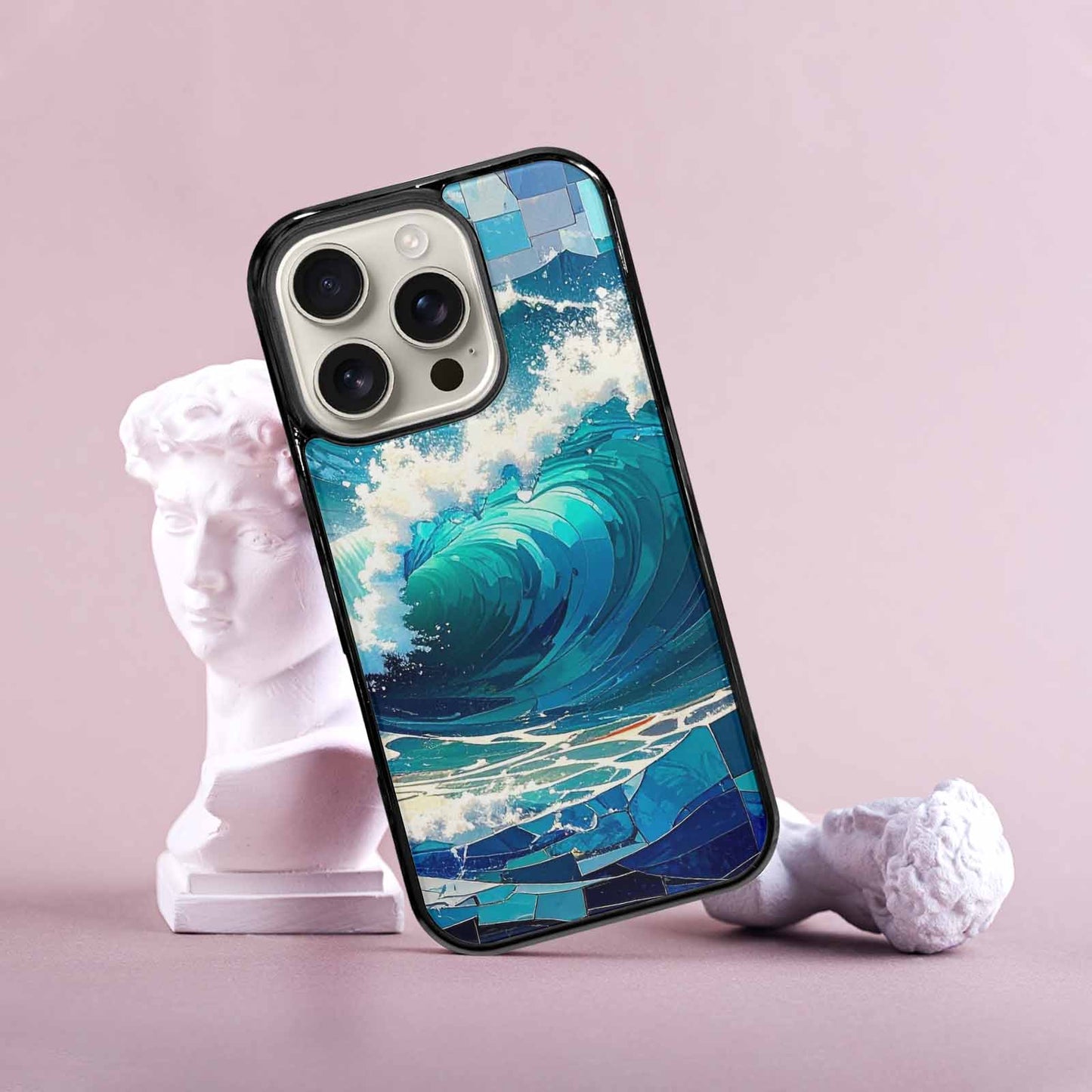 iPhone 16 Pro Case — Wave Crest Splash Wave Crest Splash, Custom Designed Case Cover