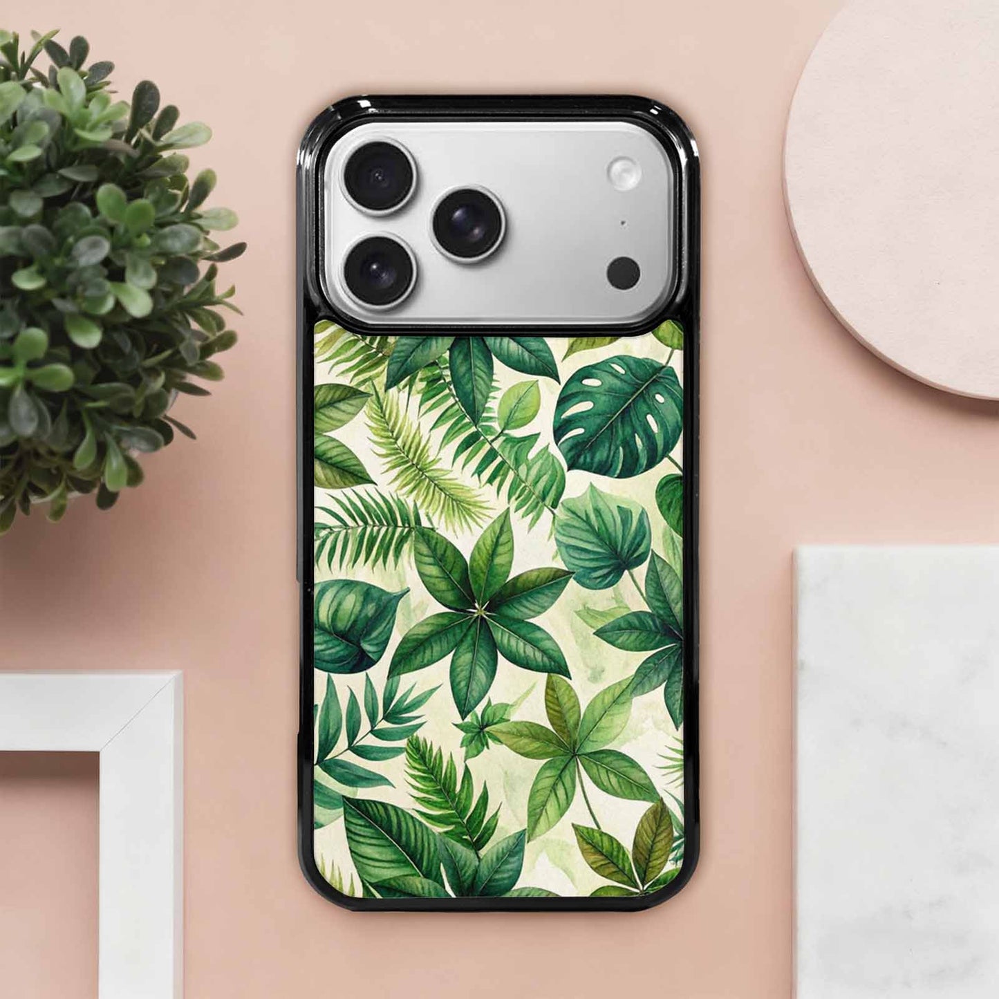iPhone 17 Pro Max Case — Small Seven Point Palmate Floral, Custom Printed Phone Case