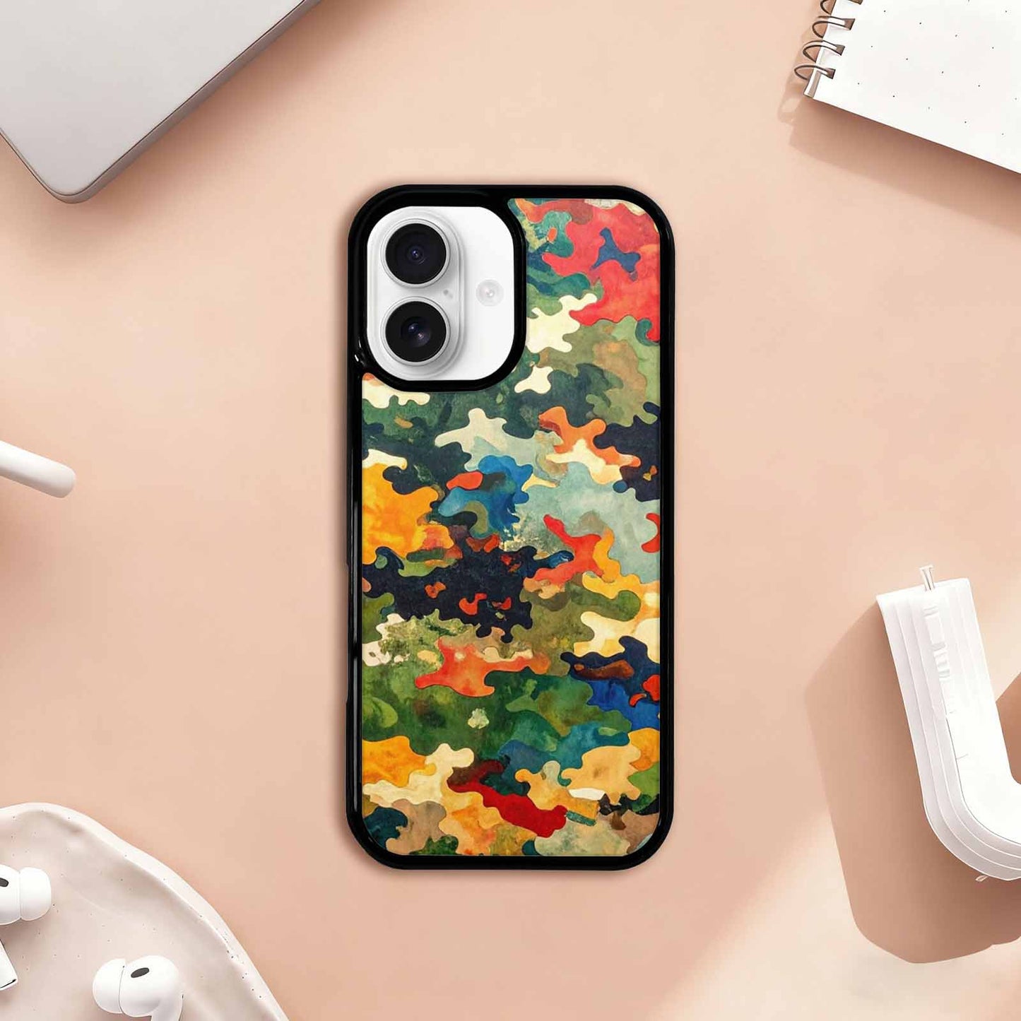 iPhone 17 Case — Camo Patches Full Color Camo, Personalized Phone Case