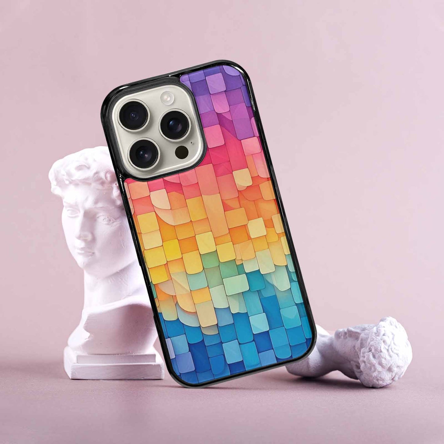 iPhone 16 Pro Case — Color Gradient Fade Pattern Hundreds Of, Custom Print Case Cover