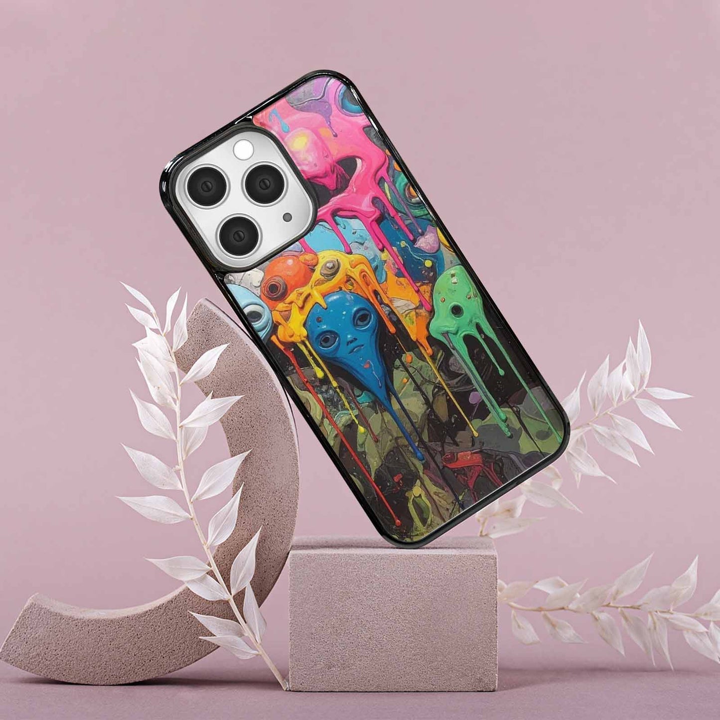 iPhone 15 Pro Max Case — Aliens Camomelting Aliens Patt 5xk Personalized, Customized Protective Case
