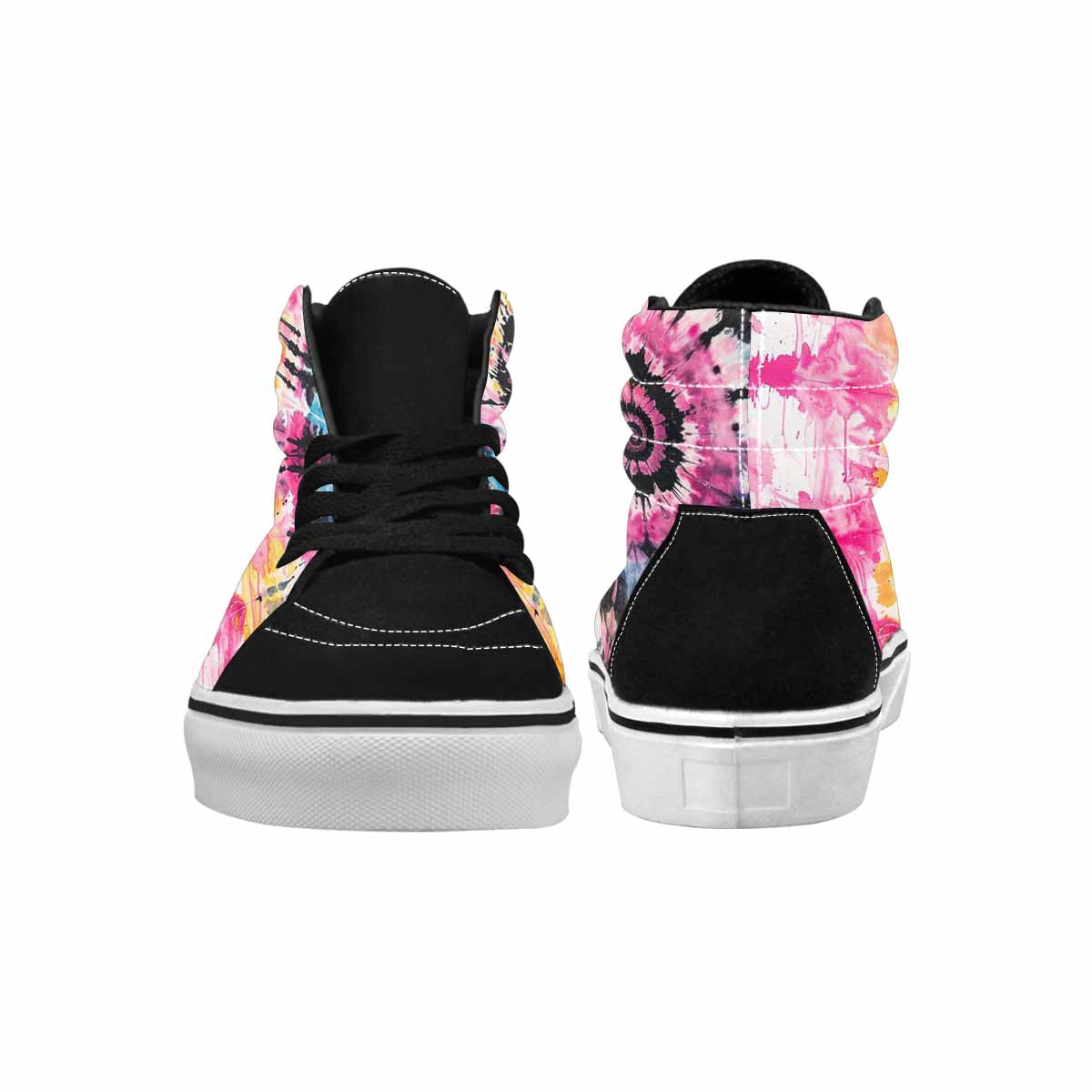 MEN'S Tie High Top Canvas Grunge Custom Shoes