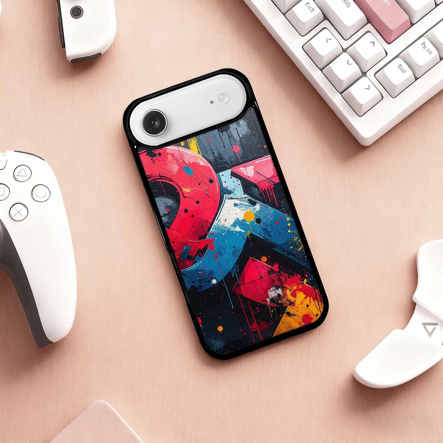 iPhone 17 Air Case — Seamless Repeating Pattern Of Overlapping Camo, Custom Art Phone Cover