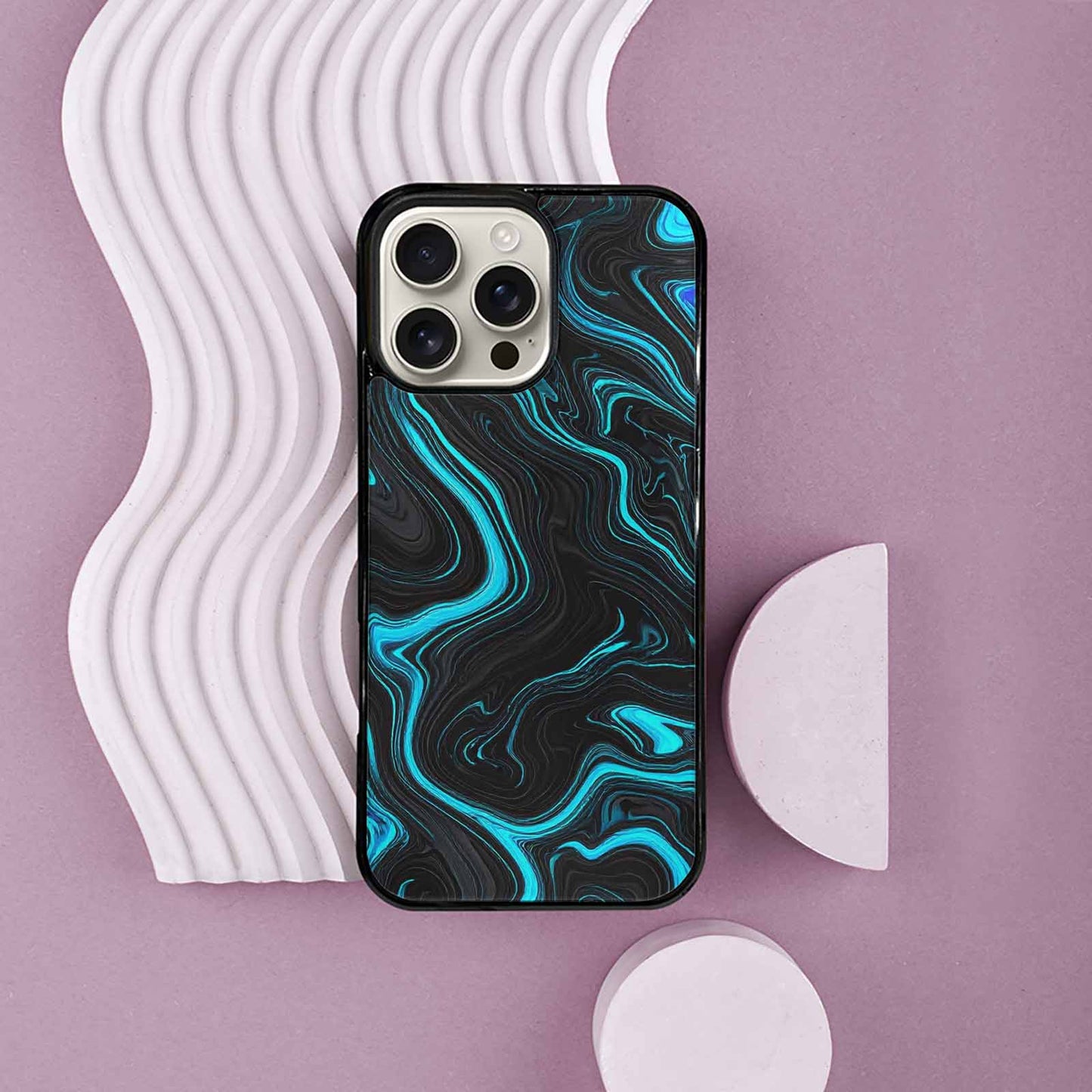 iPhone 16 Pro Max Case — Freaky Marble Glow, Original Design Phone Case
