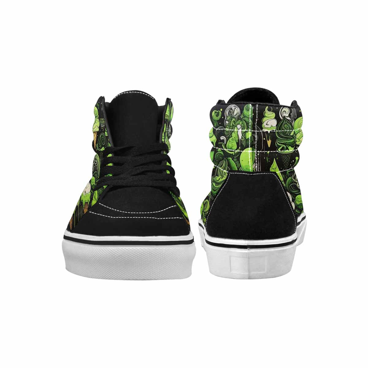 MEN'S Ice Cream Motif High Top Canvas Cottagecore Sneakers