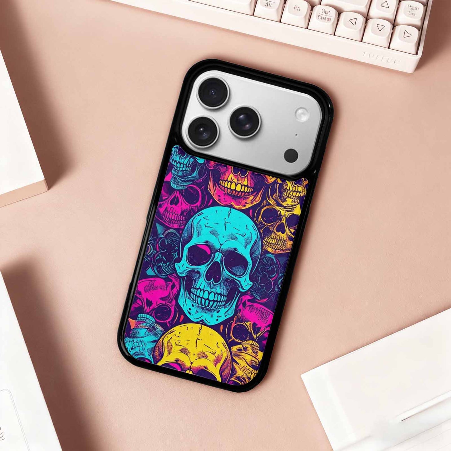 iPhone 17 Pro Case — Skull Dark Art Gothic Print Gothic, Personalized Phone Case