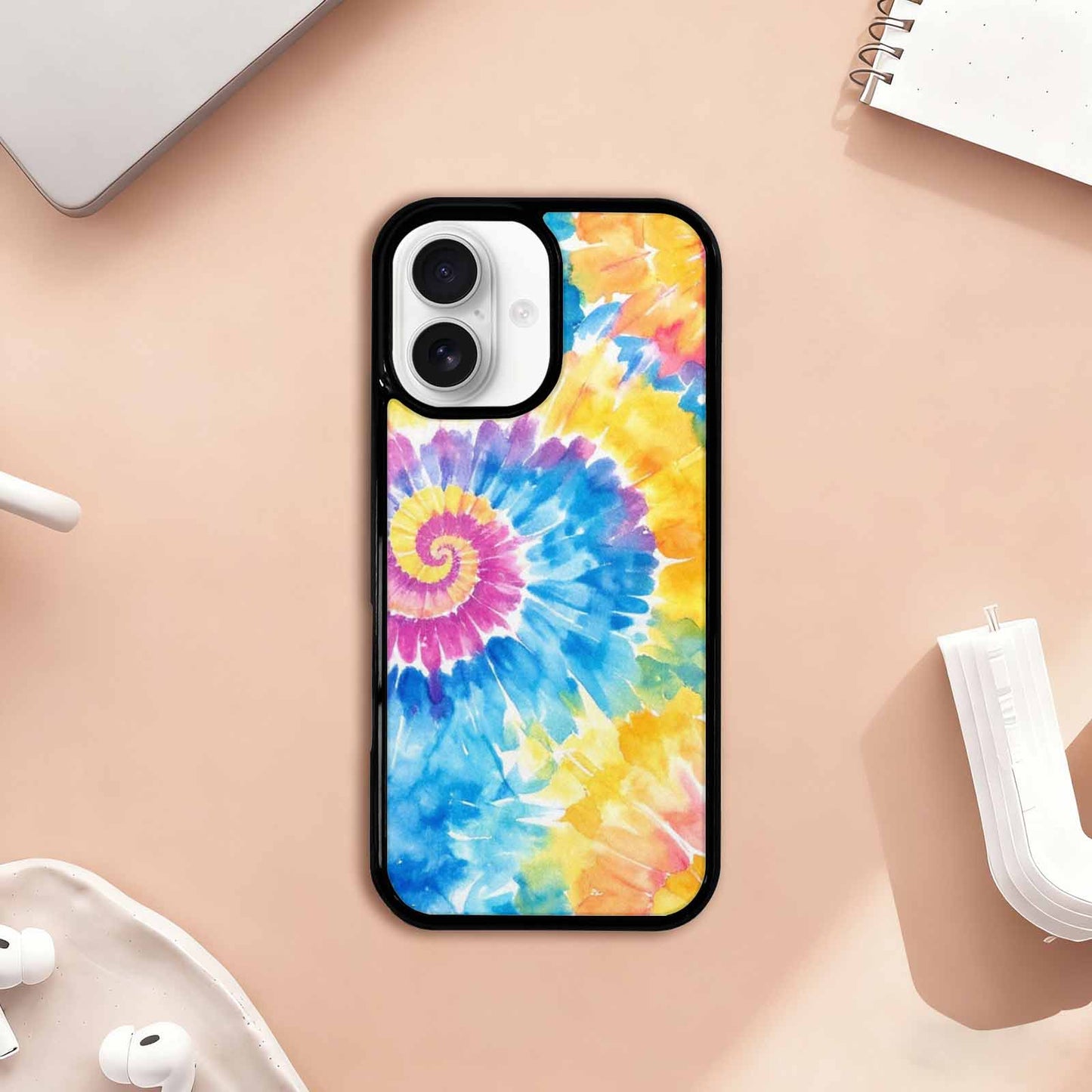 iPhone 17 Case — Small Tie Dye Swirl Tie Dye, Customized Protective Case