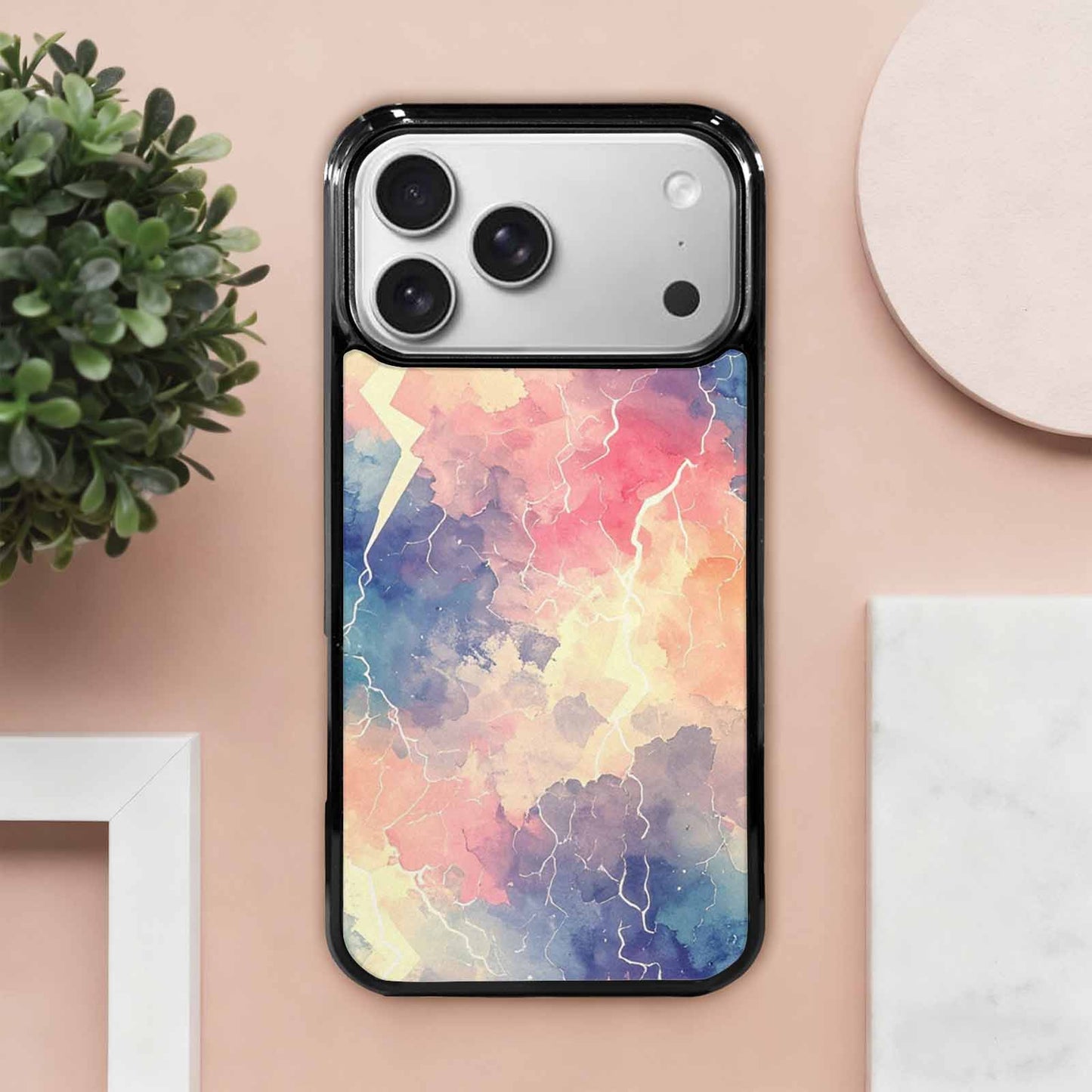 iPhone 17 Pro Max Case — Vintage Spring Lightning Retro Vintage, Customized Protective Case