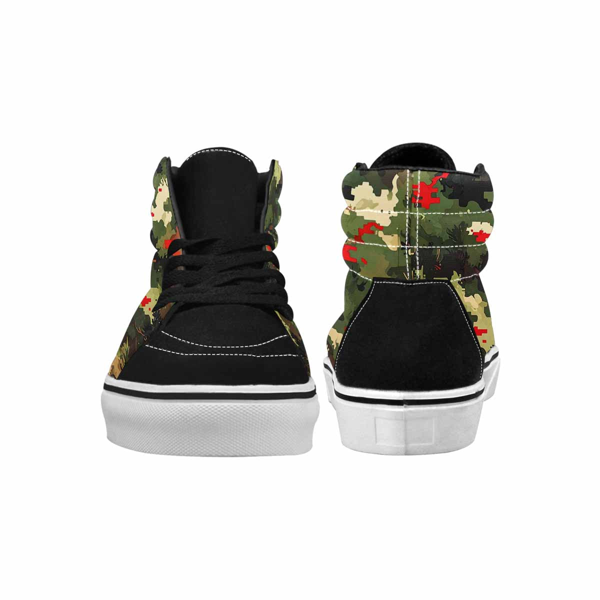 MEN'S Military Camouflage Blotch High Top Canvas Dreamcore Custom Sneakers