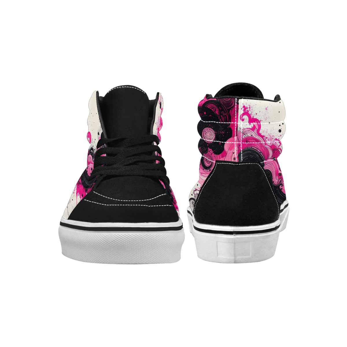 MEN'S Van Gogh Swirl High Top Canvas Vibrant Chaos Custom Sneakers