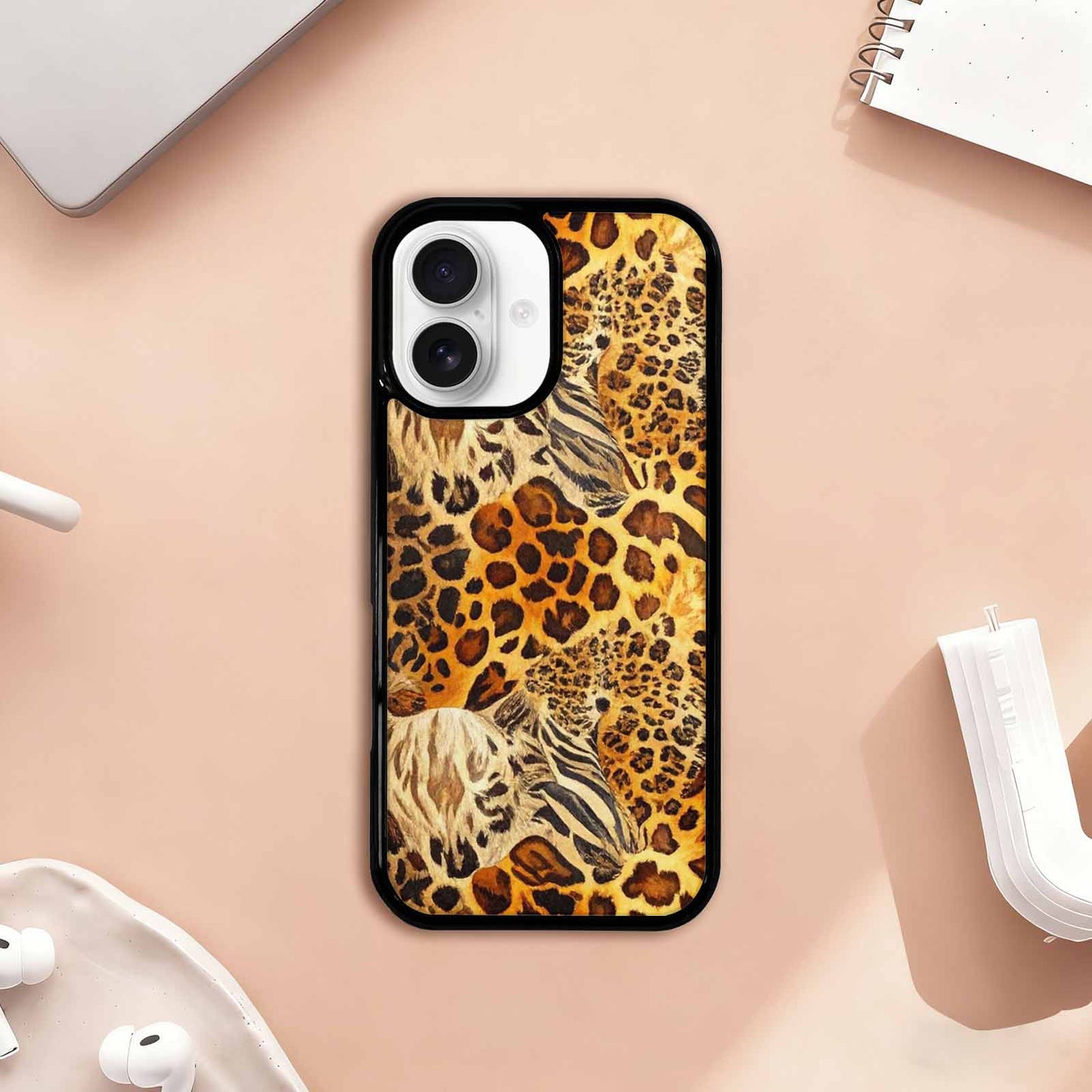 iPhone 17 Case — Small Animal Print Pattern, Animal Print, Custom Printed Phone Case