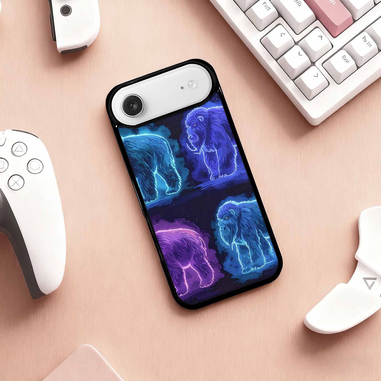 iPhone 17 Air Case — Watercolor Cryptid Folklore Yeti Watercolor Abstract, Custom Made Phone Cover
