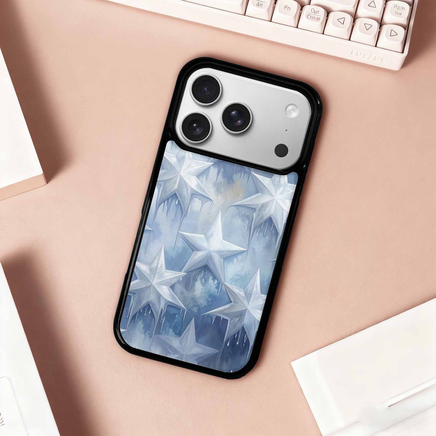 iPhone 17 Pro Case — Seamless Tileable Pattern Of Overlapping Galaxy, Customized Protective Case