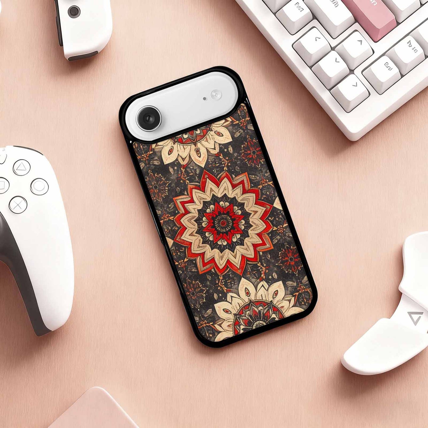 iPhone 17 Air Case — Small Mandala Pattern Randomly Varying Floral, Personalized Phone Case
