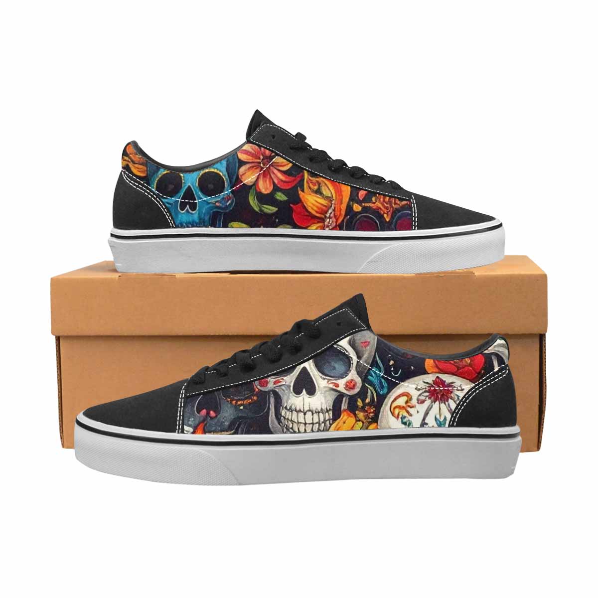 MEN'S Skull Canvas Lace-Up Surreal Shoes