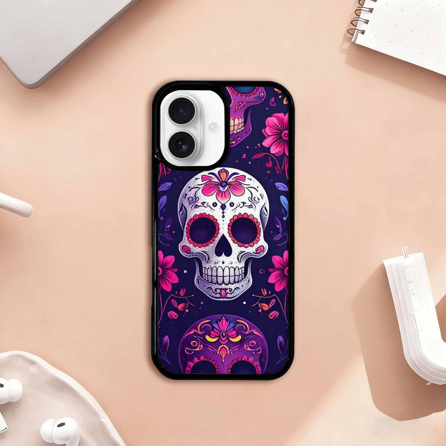 iPhone 17 Case — Skull Dark Art Gothic Print Gothic, Custom Designed Case Cover