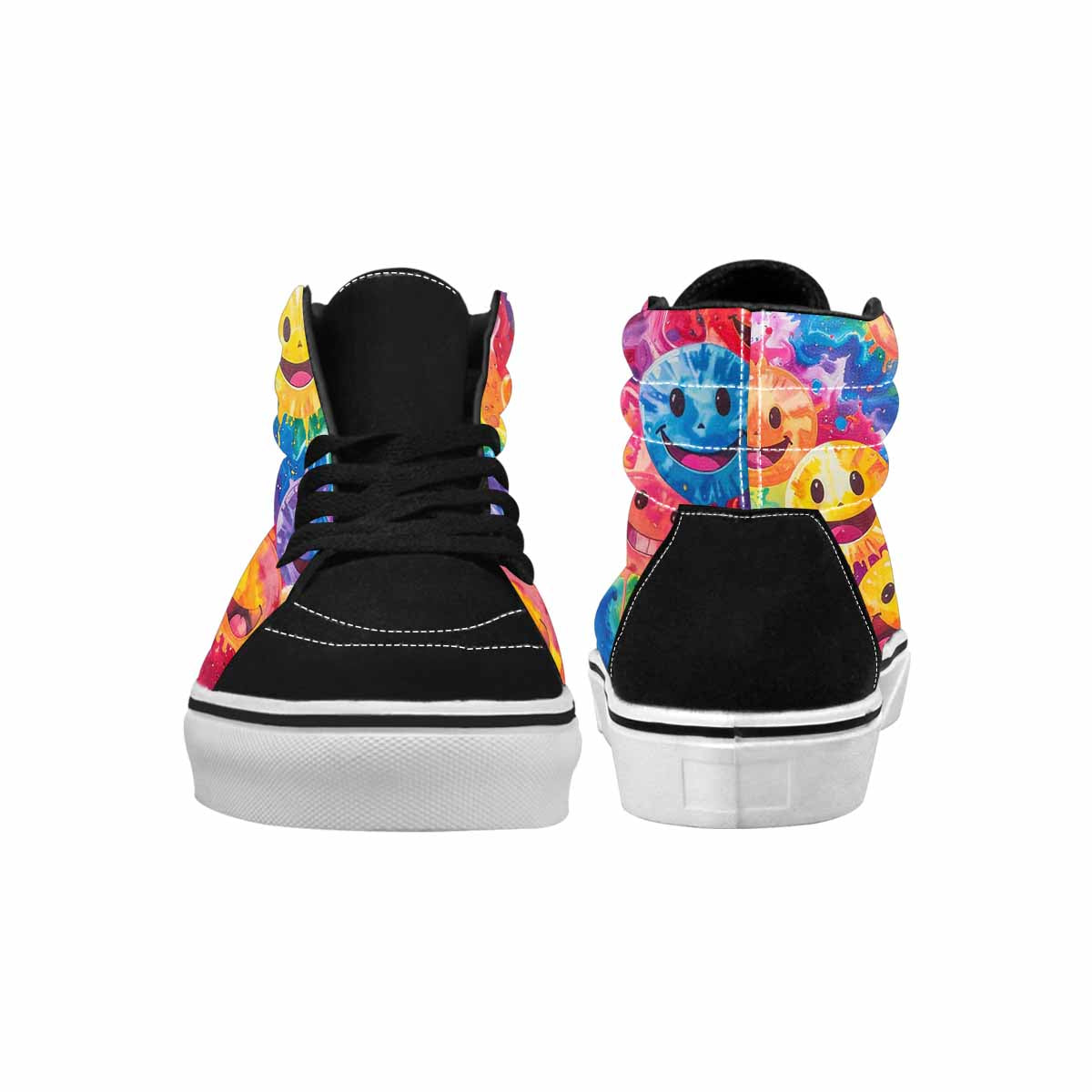 MEN'S Smiley Facessmiley Faces High Top Canvas Y2K Shoes