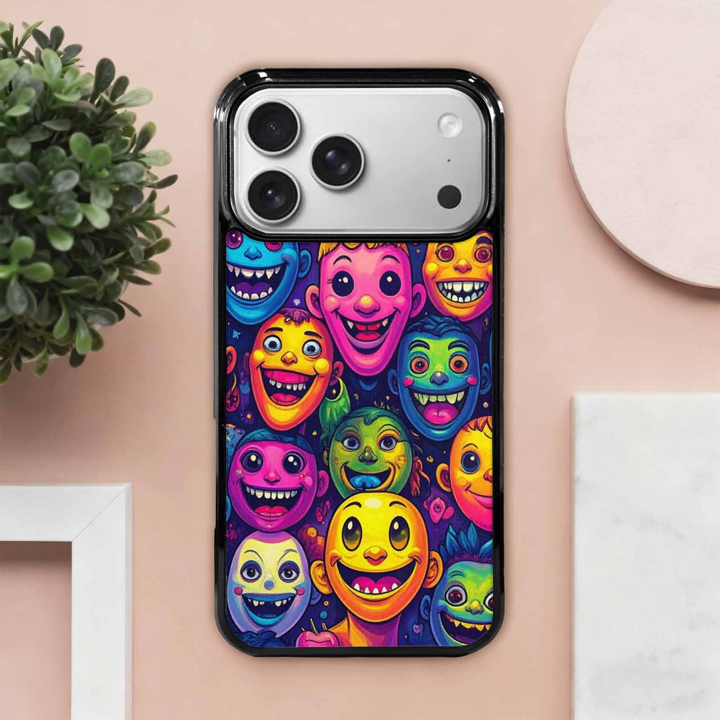 iPhone 17 Pro Max Case — Small Funny Looking Cartoon Cute, Custom Art Phone Cover