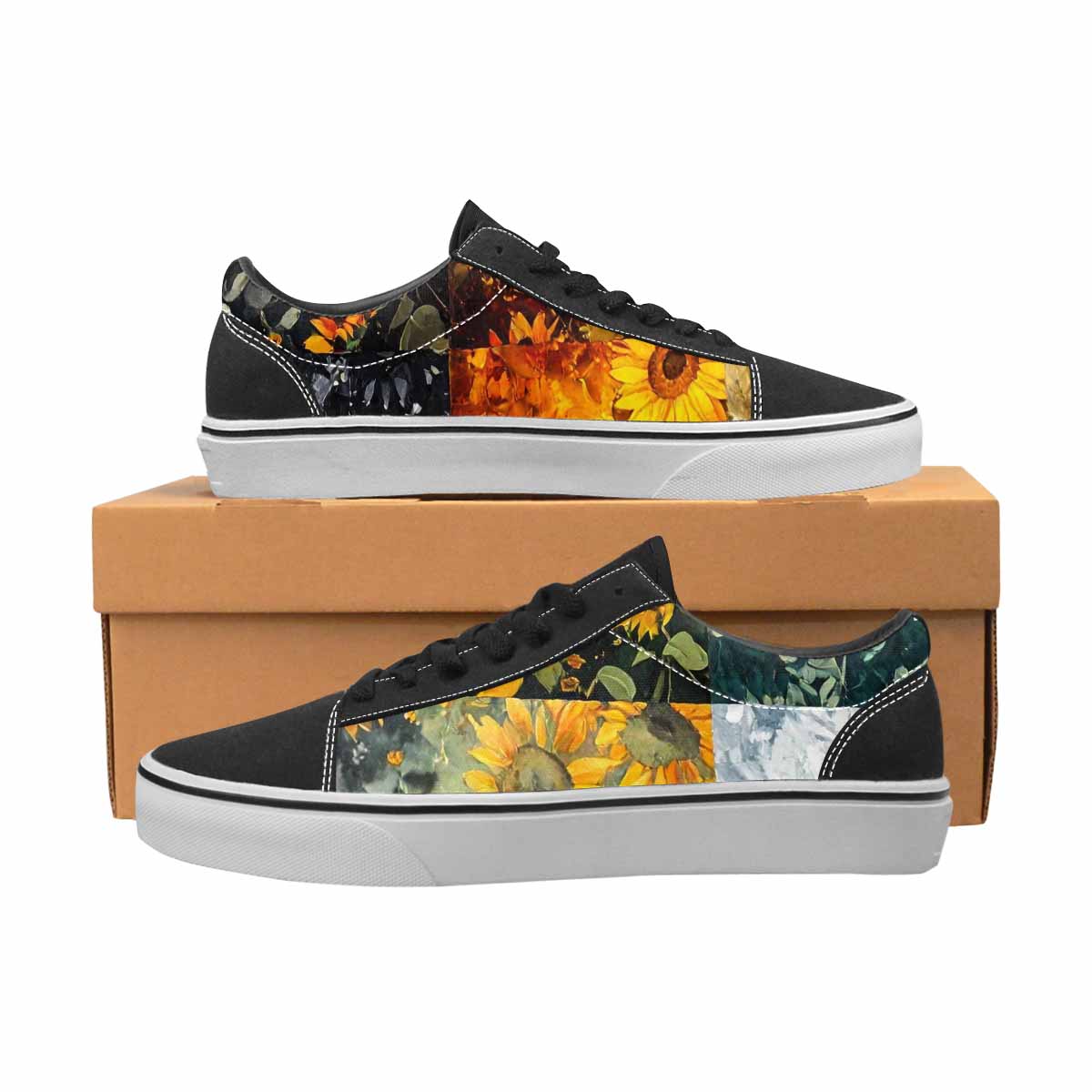 WOMEN'S Blend Melt Them Canvas Lace-Up Dark Academia Custom Sneakers