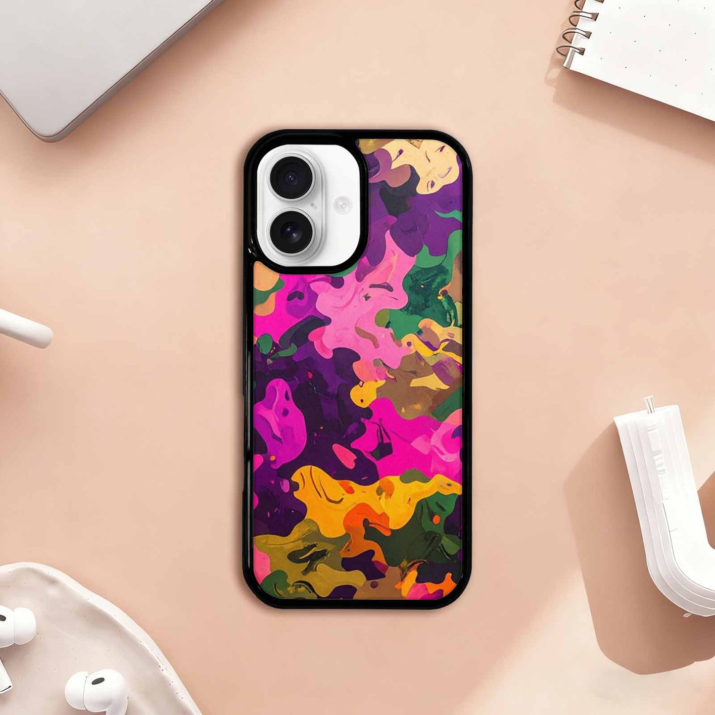 iPhone 17 Case — Small Military Camouflage Blotch Camo, Custom Designed Case Cover