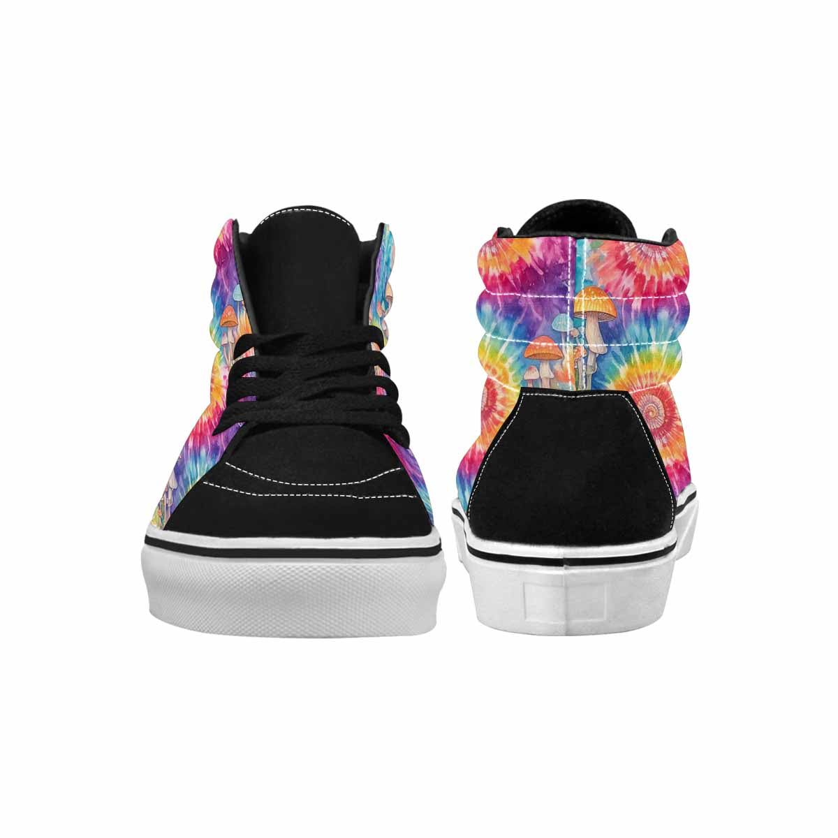 MEN'S Mushrooms Tie Dye High Top Canvas Aesthetic Shoes