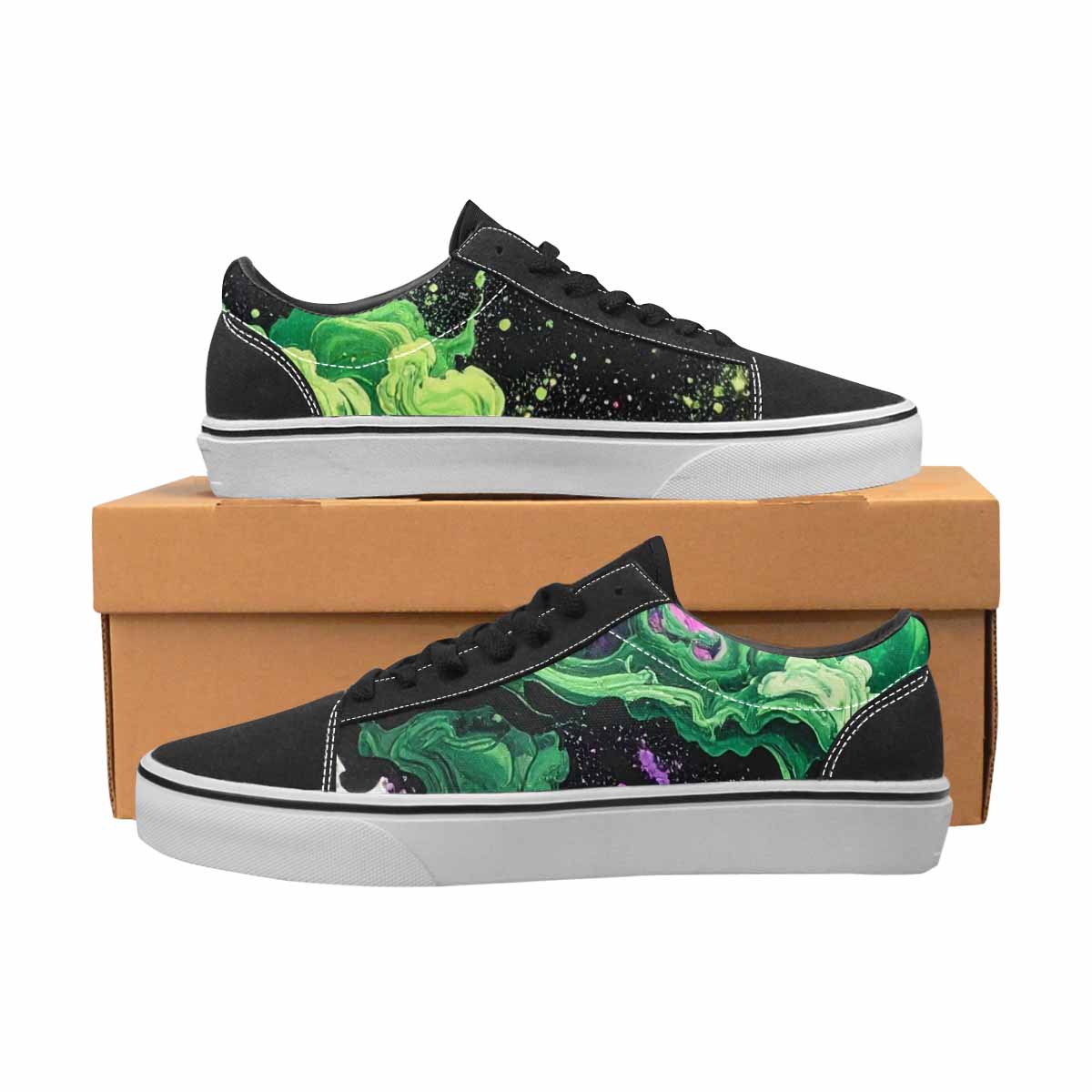 WOMEN'S Galaxy Nebula Lace-Up Canvas Dark Academia Sneakers