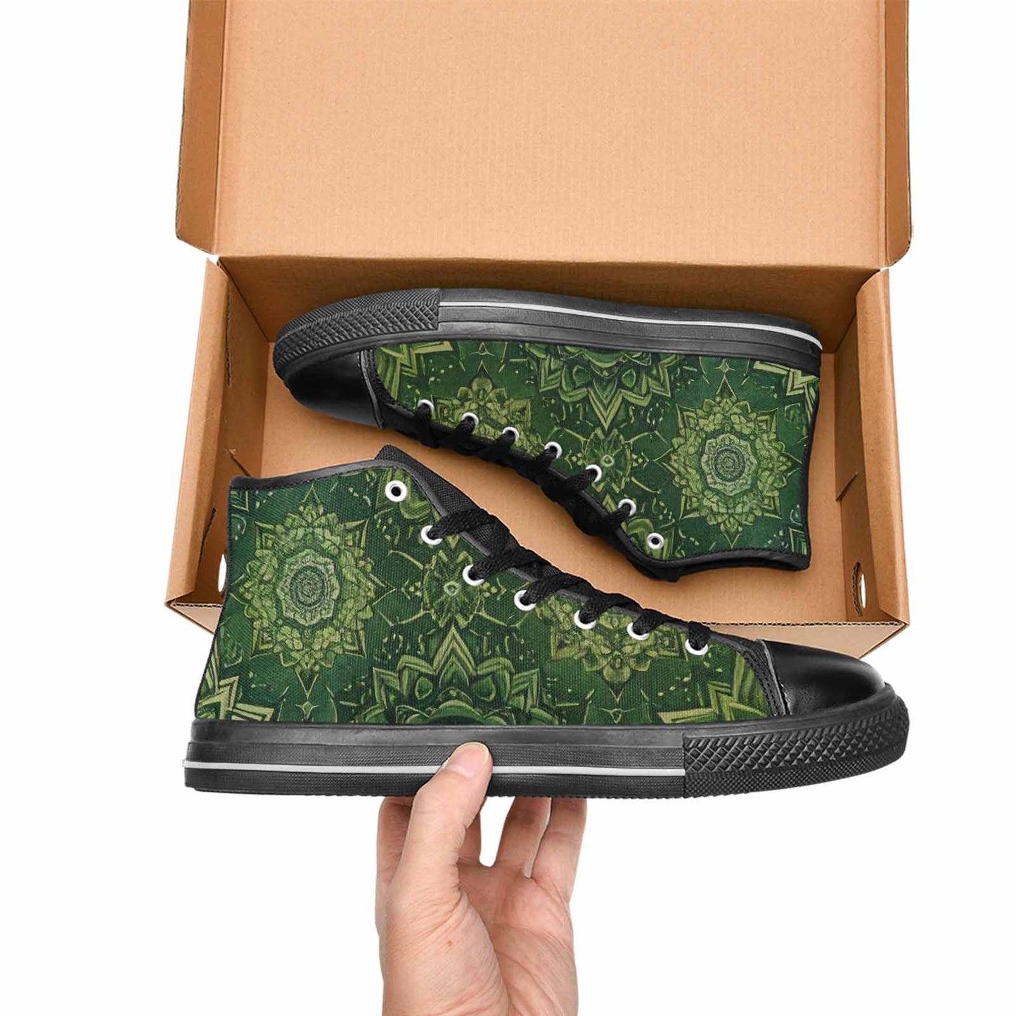 MEN'S Mandala High Top Canvas Y2K Shoes