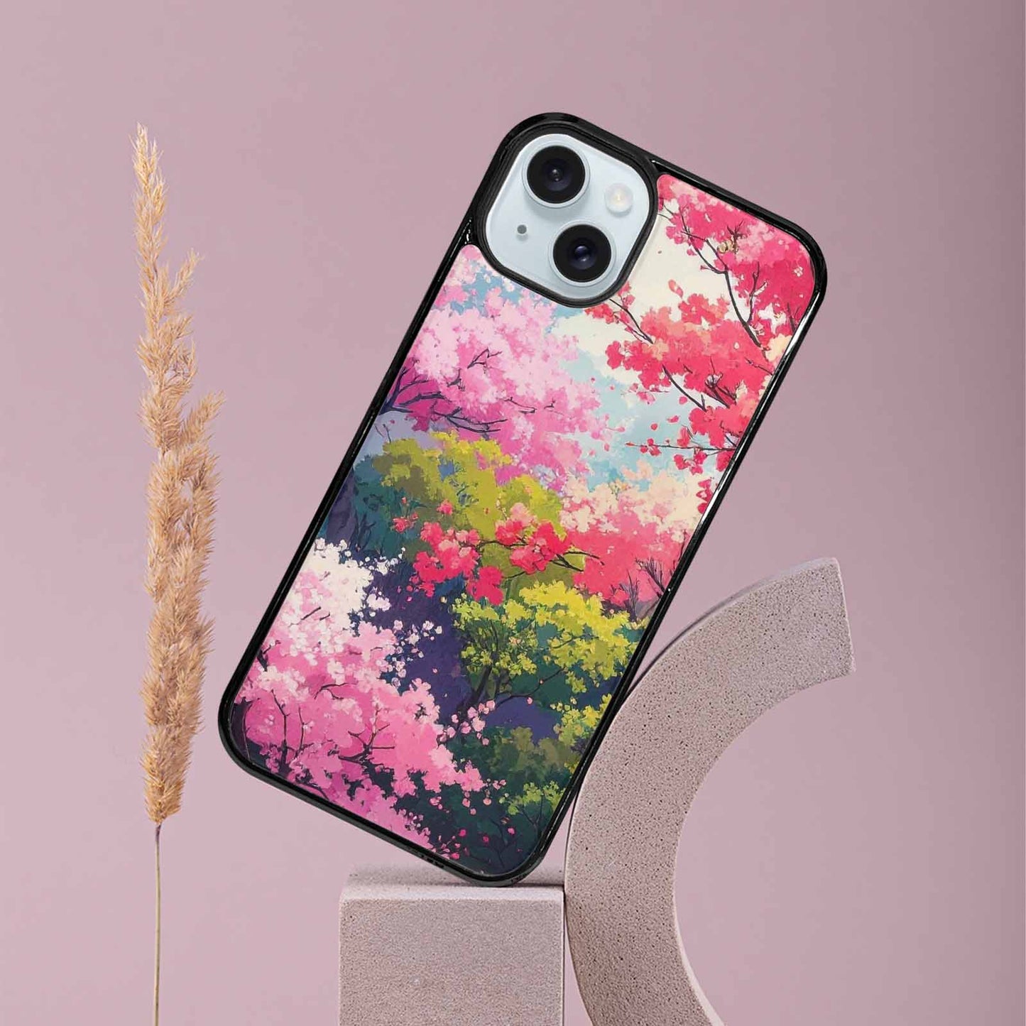 iPhone 15 Plus Case — Cherry Blossom Branch Cherry Blo, Unique Phone Case Design