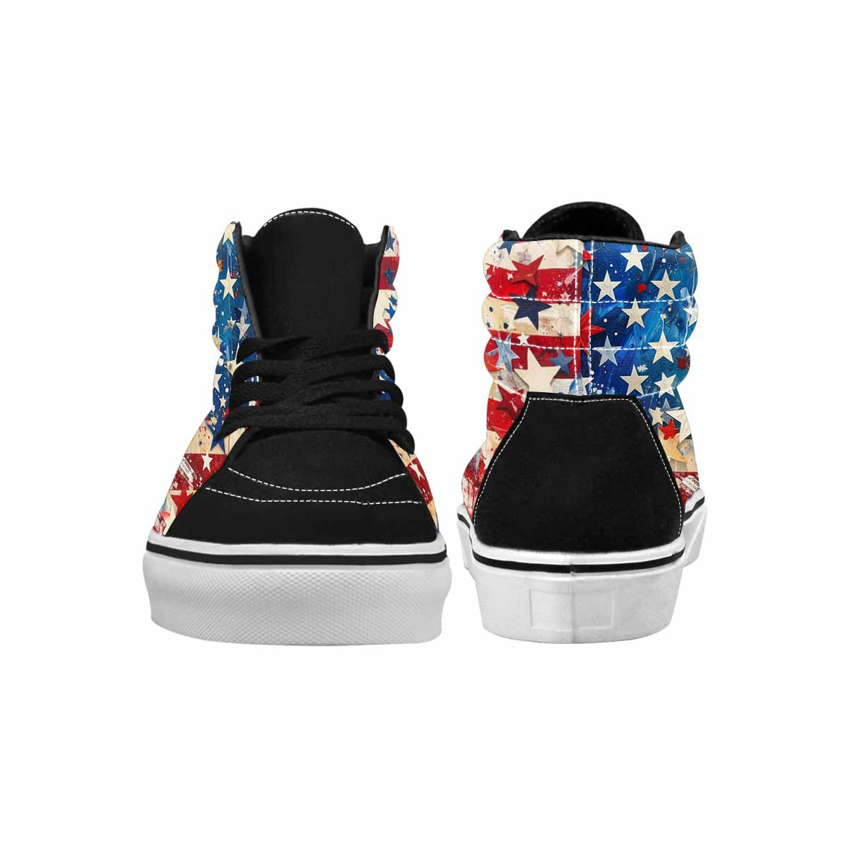 MEN'S Patriotic Stars Stripes High Top Canvas Aesthetic Shoes