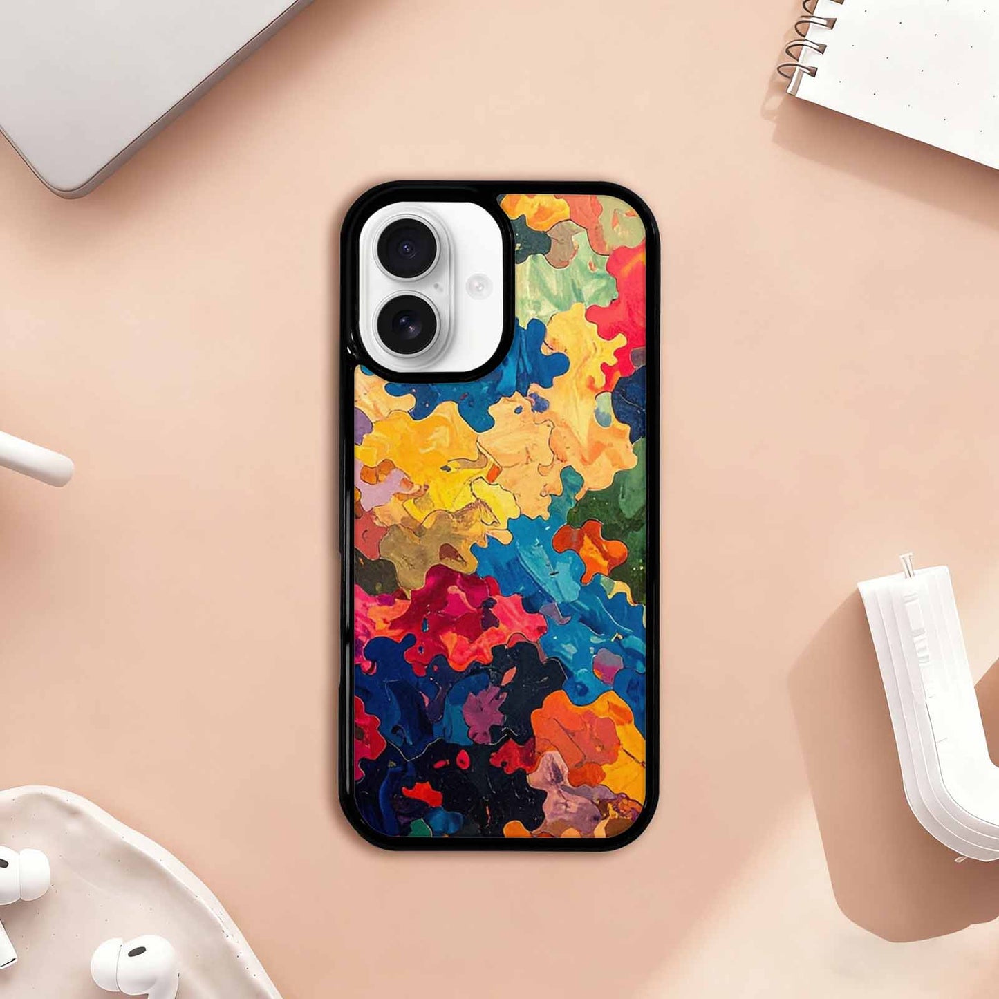 iPhone 17 Case — Camo Patches Full Color Camo, Original Design Phone Case