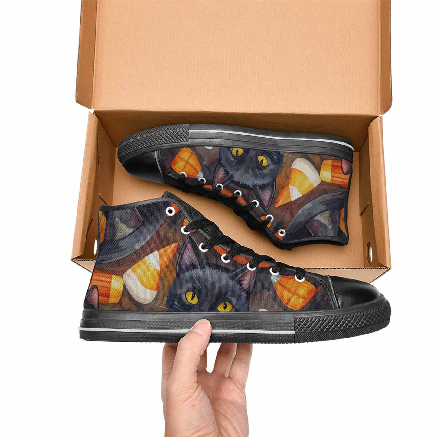 MEN'S Halloween High Top Canvas Grunge Sneakers