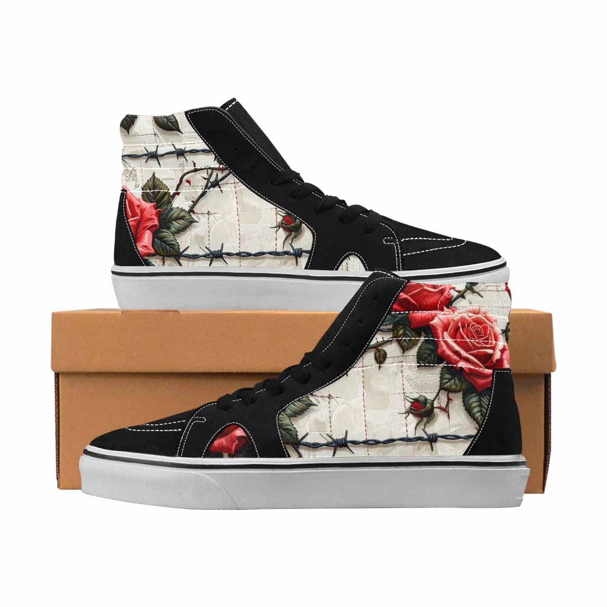 MEN'S Glossy Barbed Wire Rose Style Ferion
