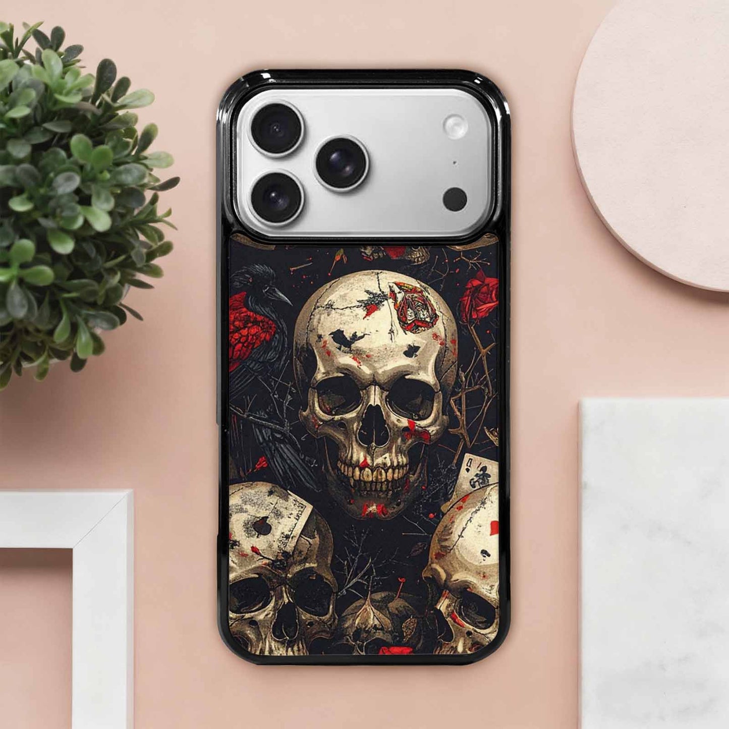 iPhone 17 Pro Max Case — Skull Dark Art Gothic Print Gothic, Custom Print Case Cover
