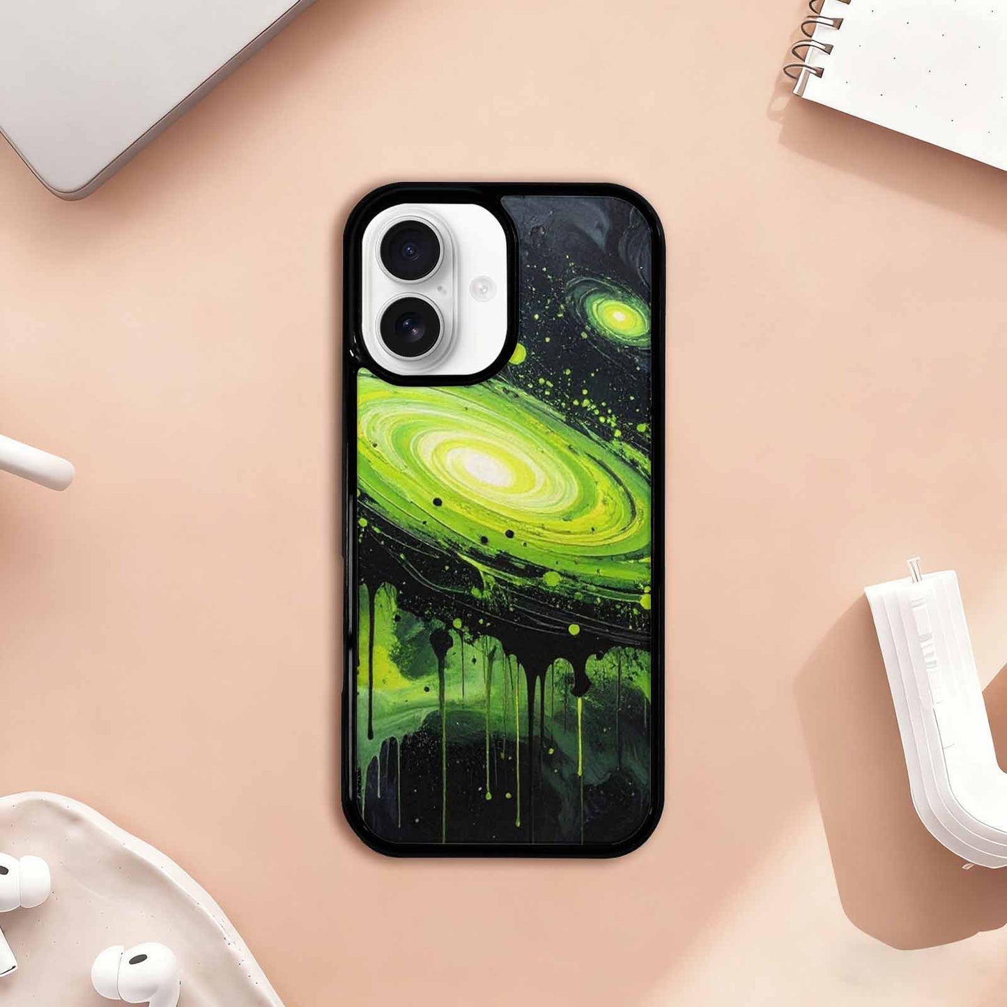 iPhone 17 Case — Seamless Repeating Pattern Of Galaxy Space, Original Design Phone Case