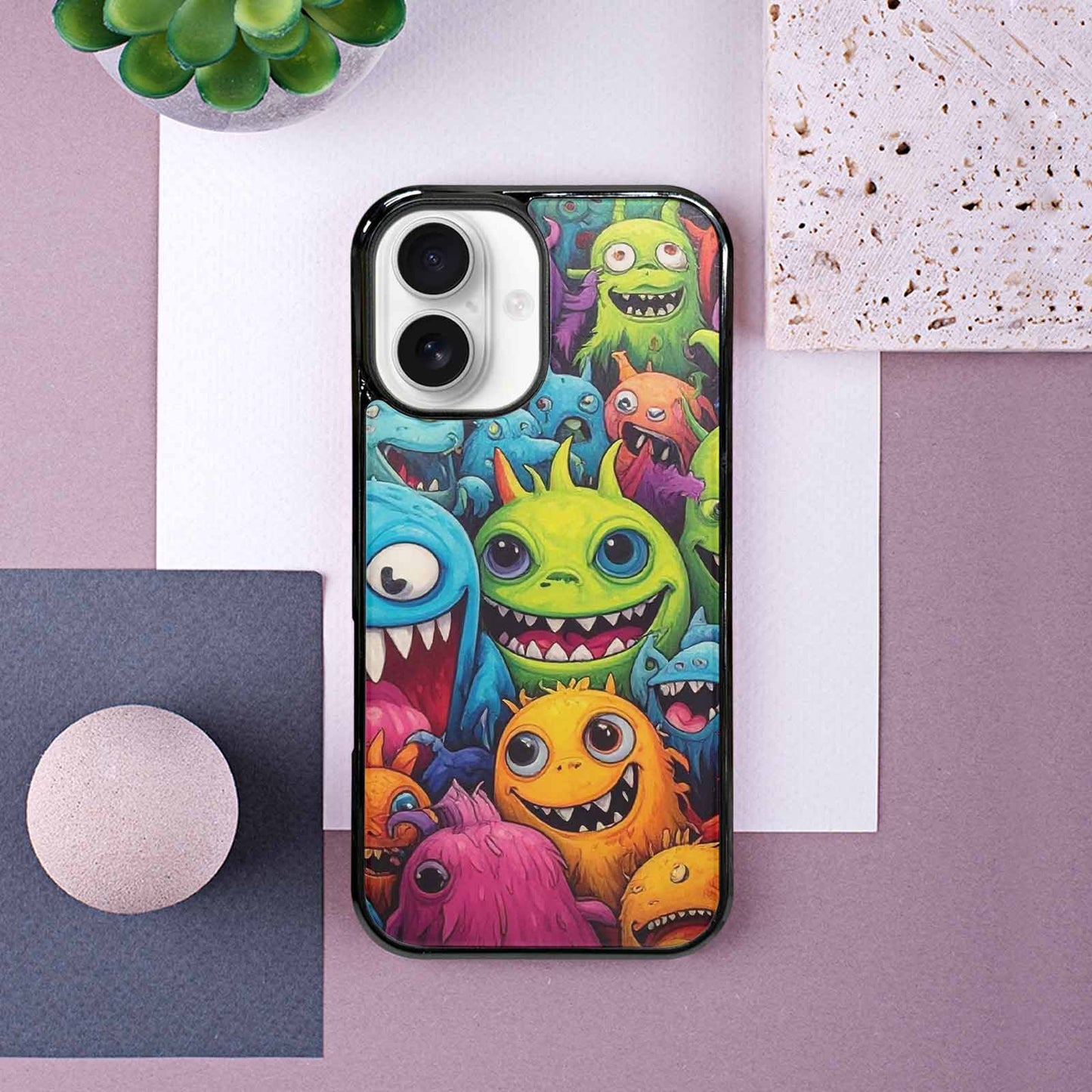 iPhone 16 Case — Monsters General Cartoon Monst 0p8, Personalized Phone Case