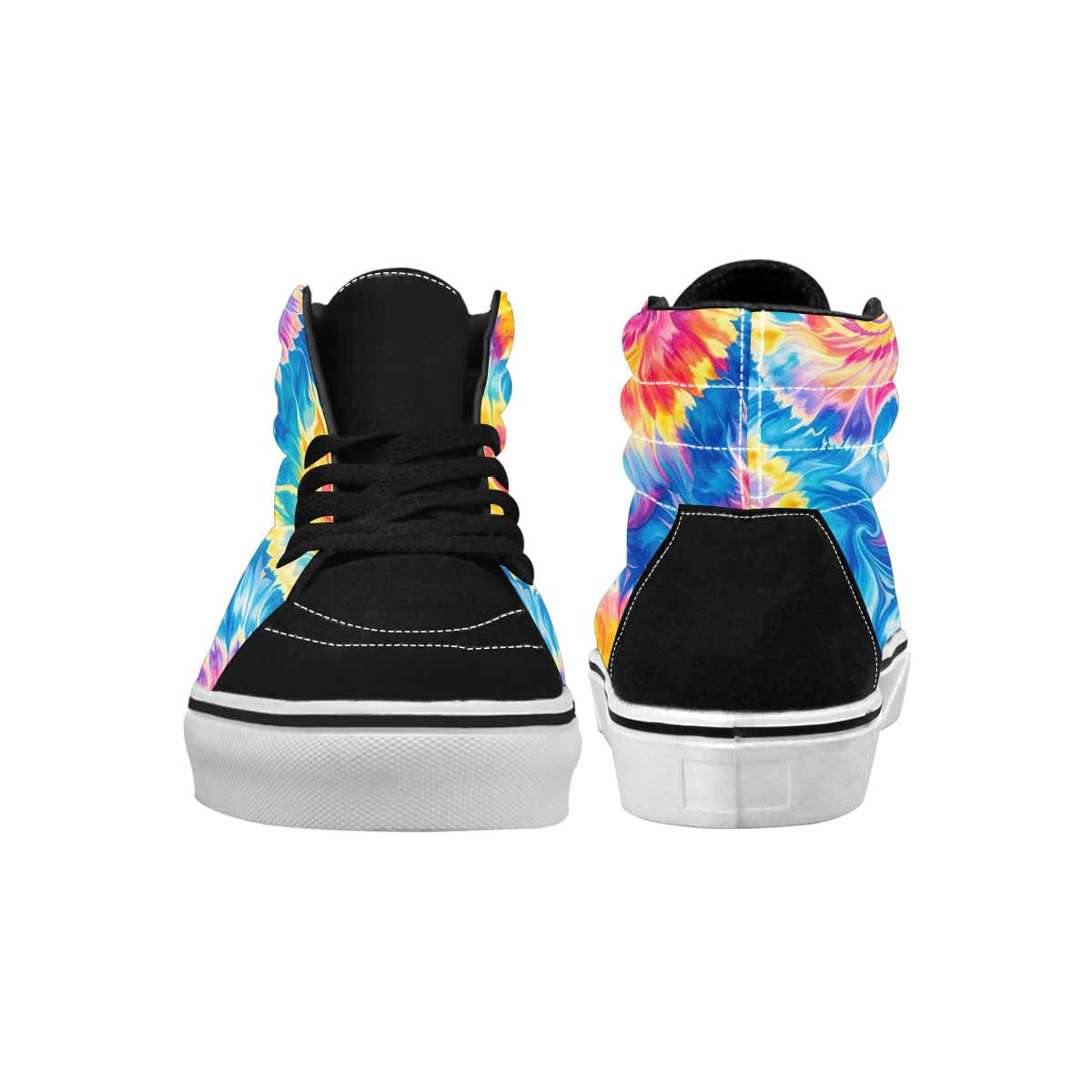 WOMEN'S Tie Dye Swirl High Top Canvas Aesthetic Custom Shoes