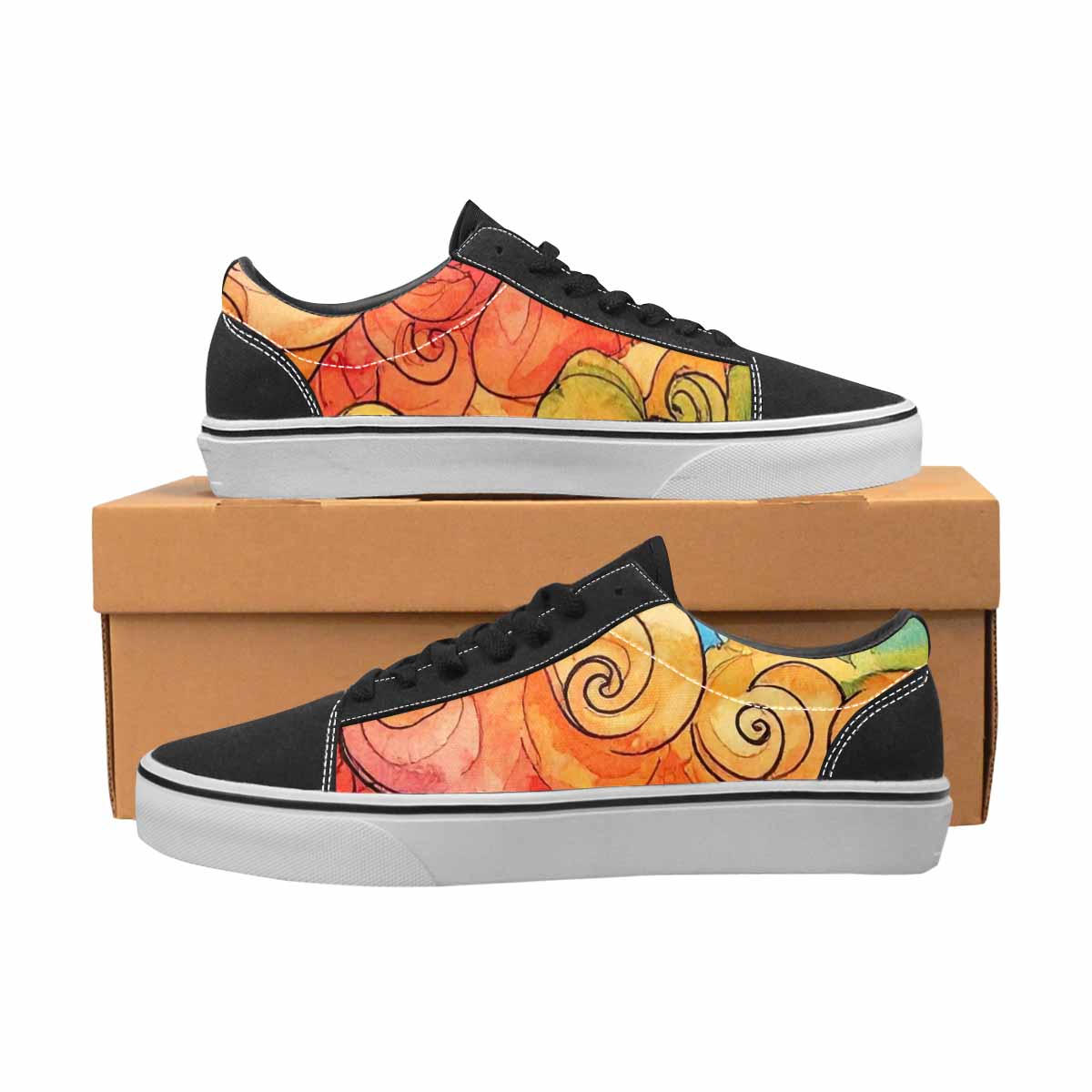 WOMEN'S Tie Lace-Up Canvas Dark Academia Custom Sneakers
